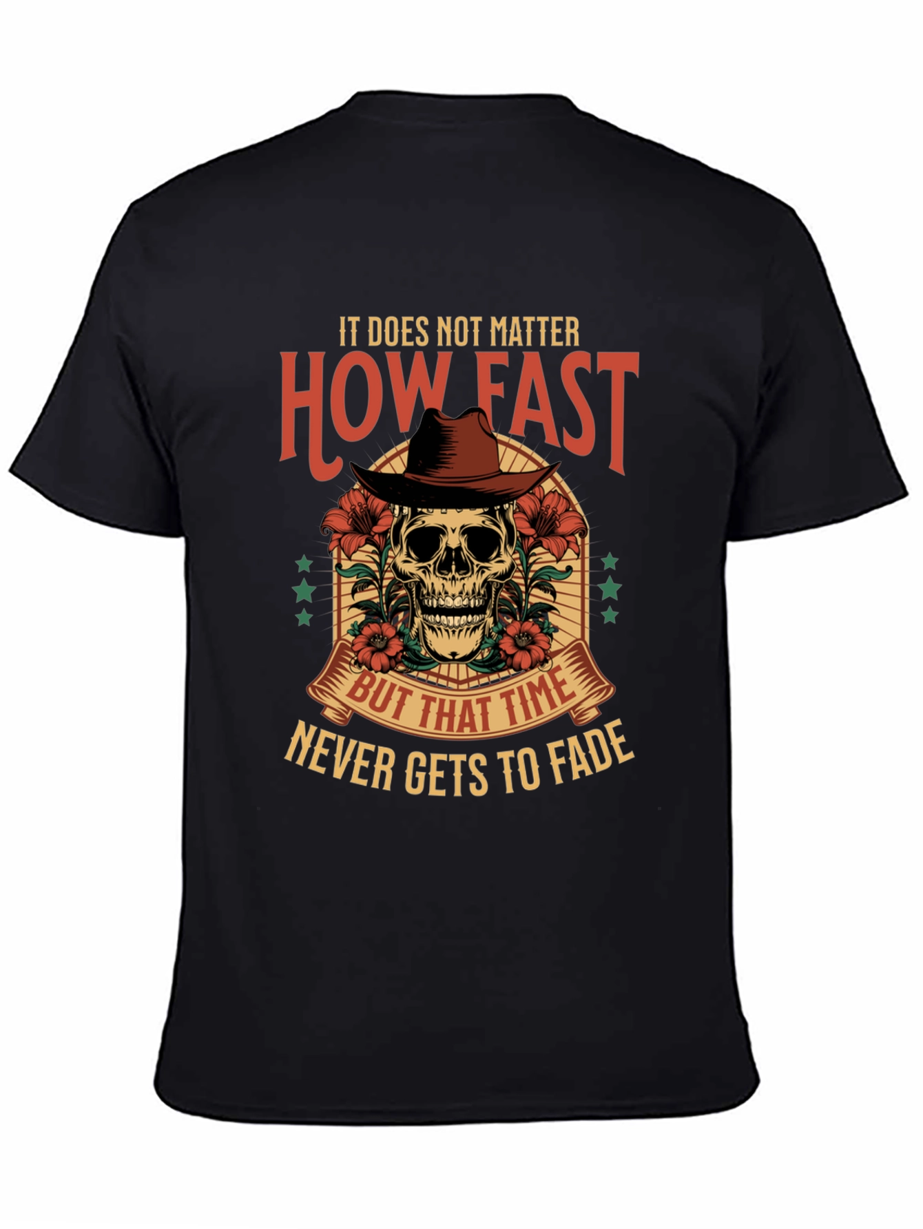 Skull Cowboy Graphic Tee - Time Never Fades