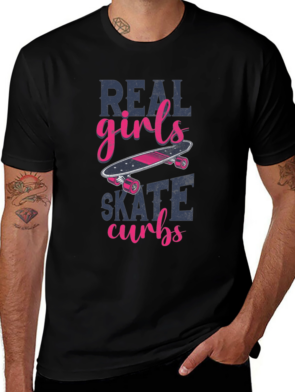 Real Girls Skate Curbs T-Shirt