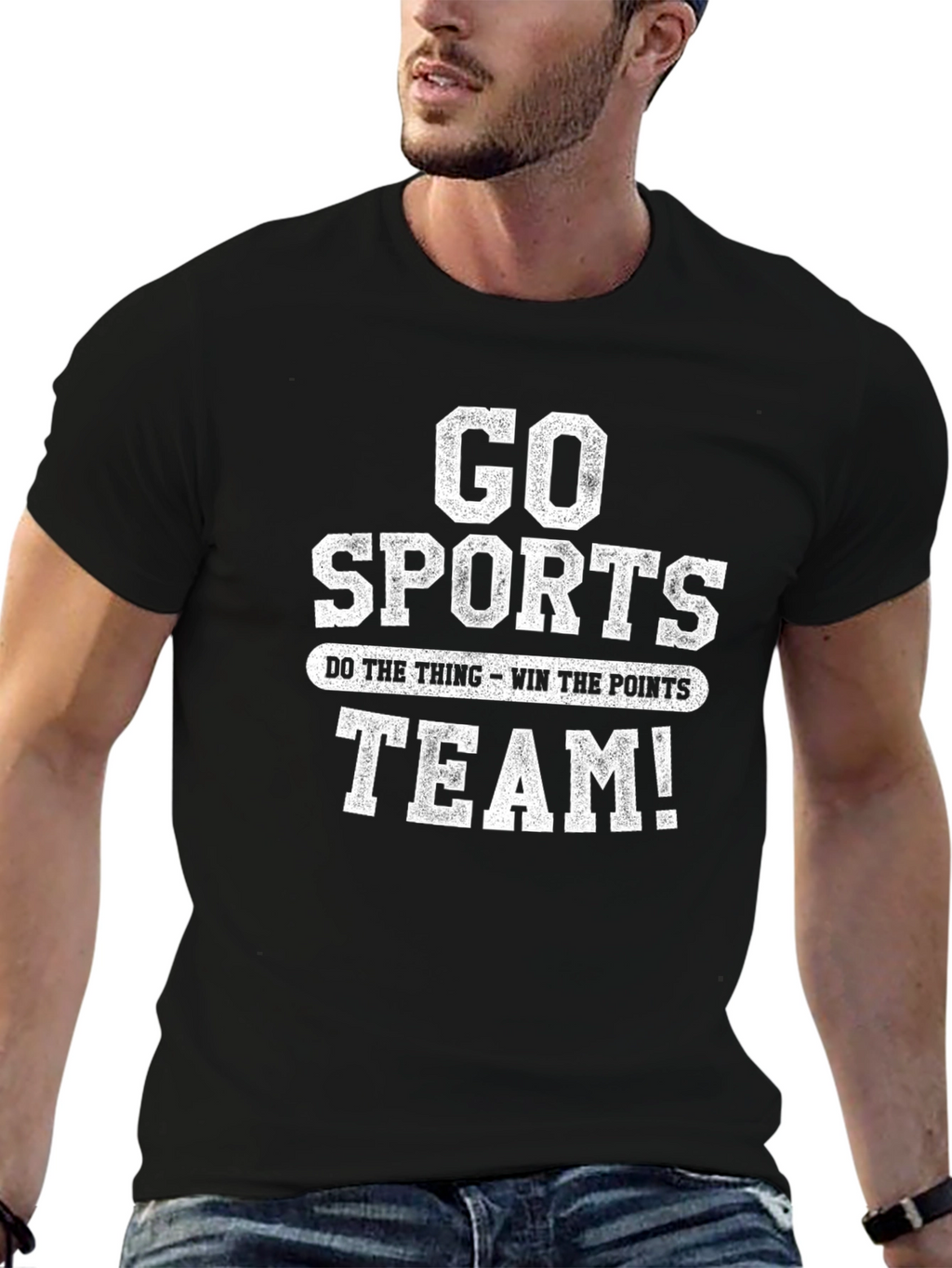 Go Sports Team T-Shirt - Novelty Graphic Tee