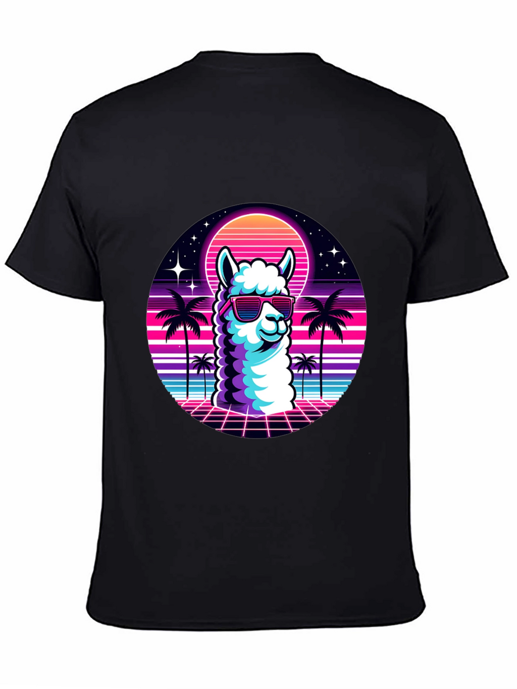 Retro Llama T-Shirt - 80s Vibes