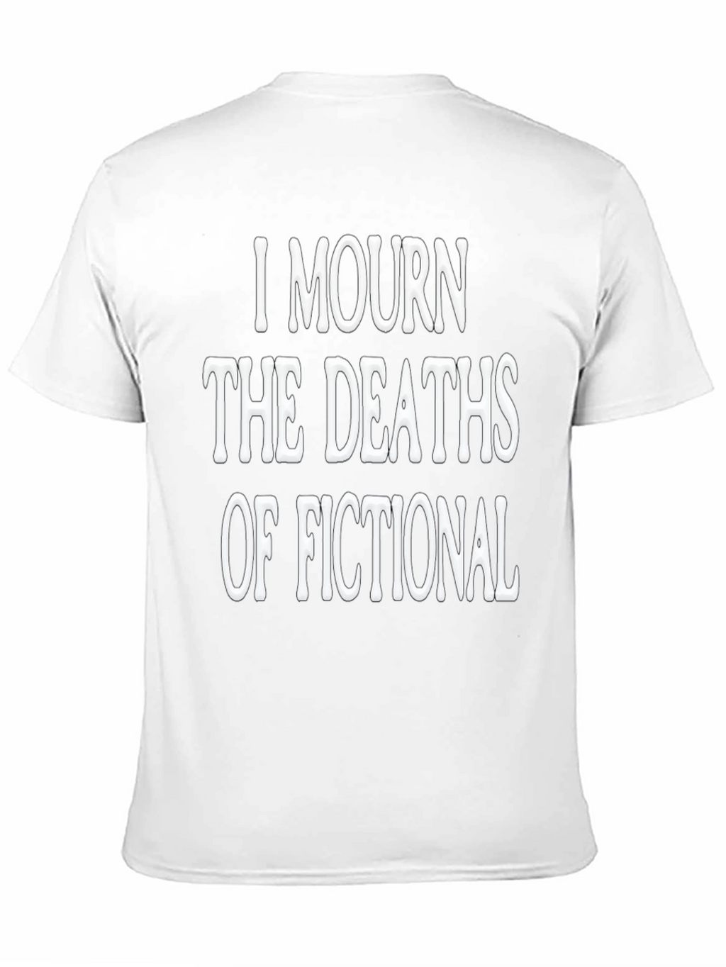 I Mourn Fictional Deaths Black Graphic Tee