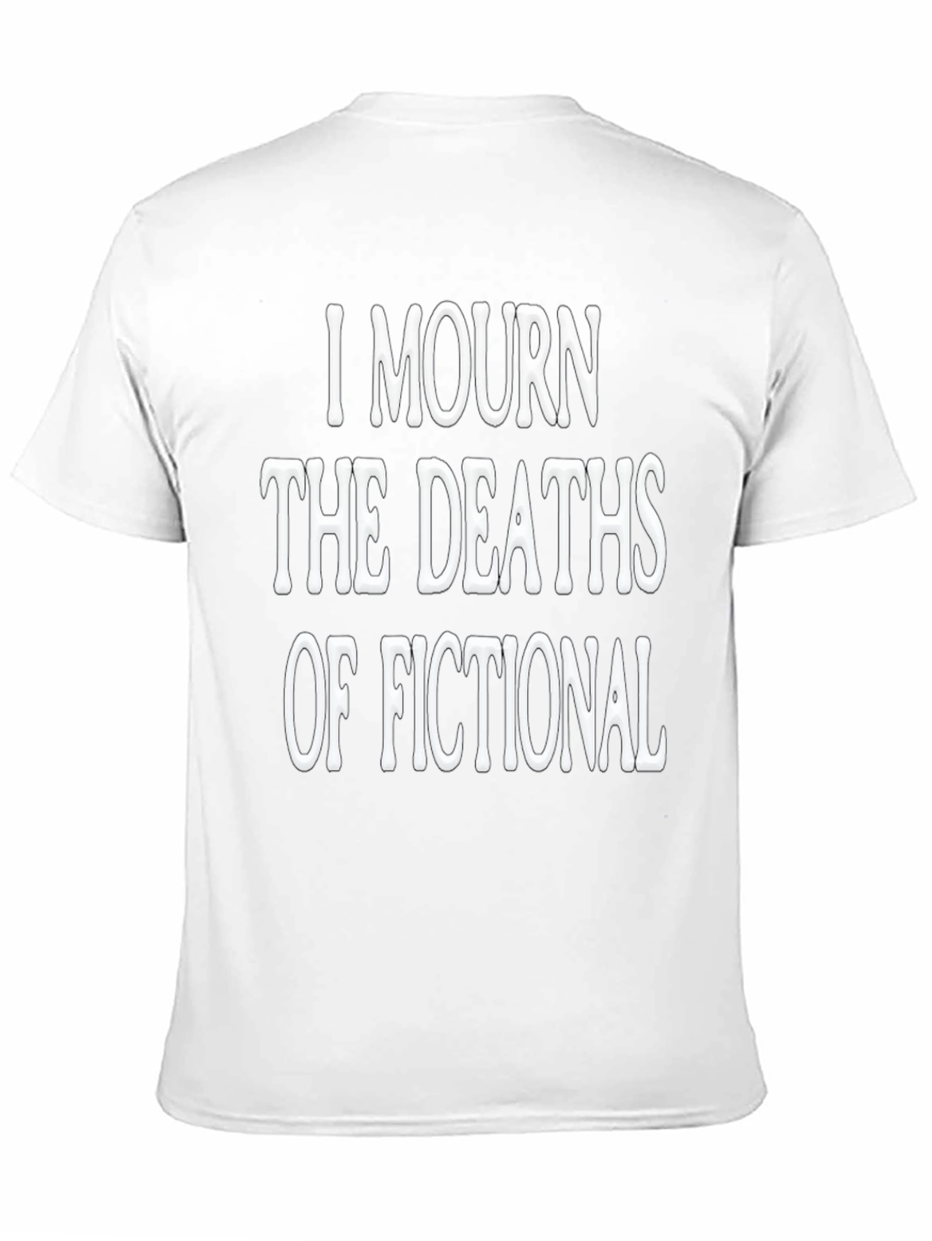 I Mourn Fictional Deaths Black Graphic Tee