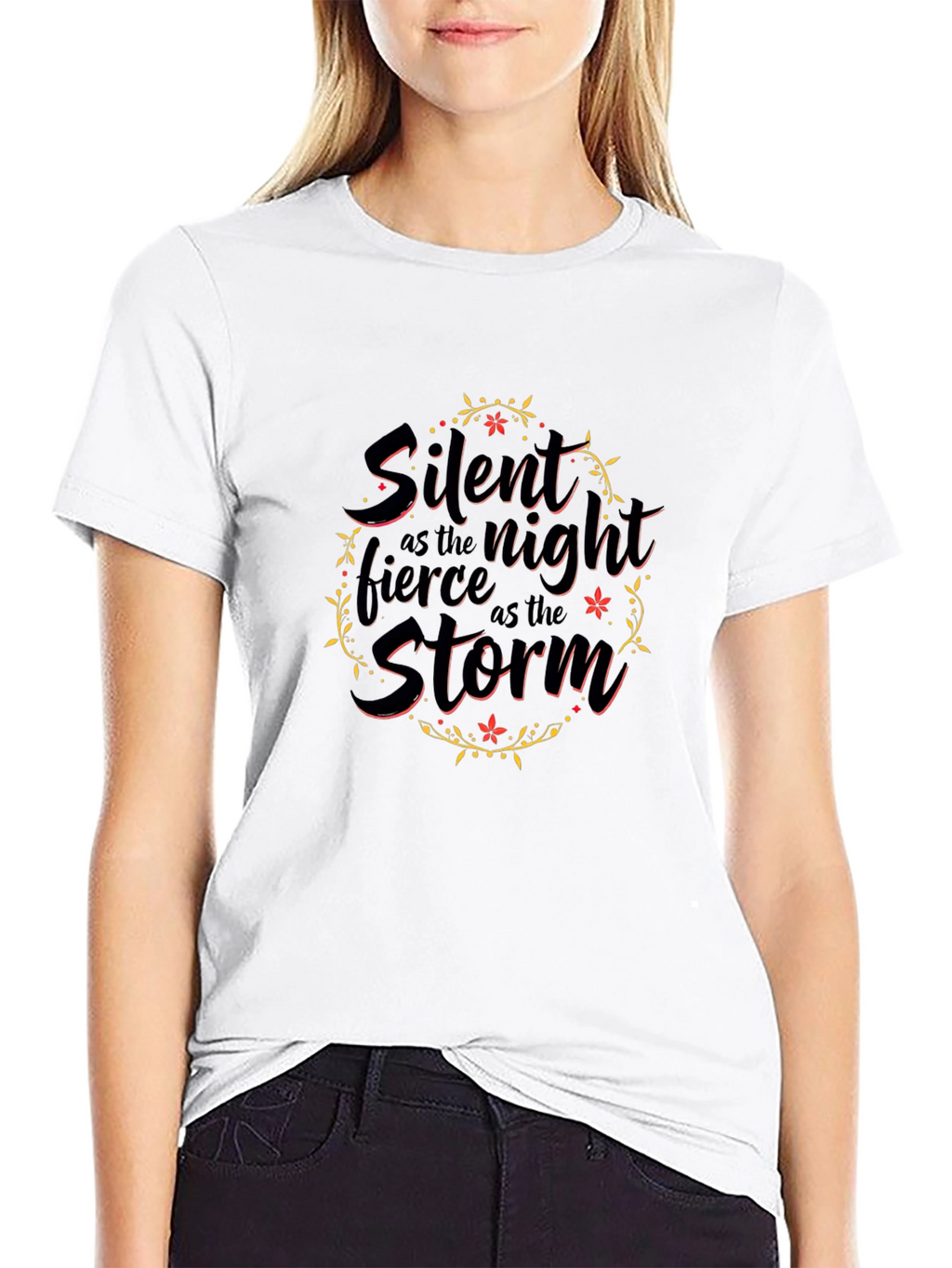 Silent Night Fierce Storm Black T-Shirt