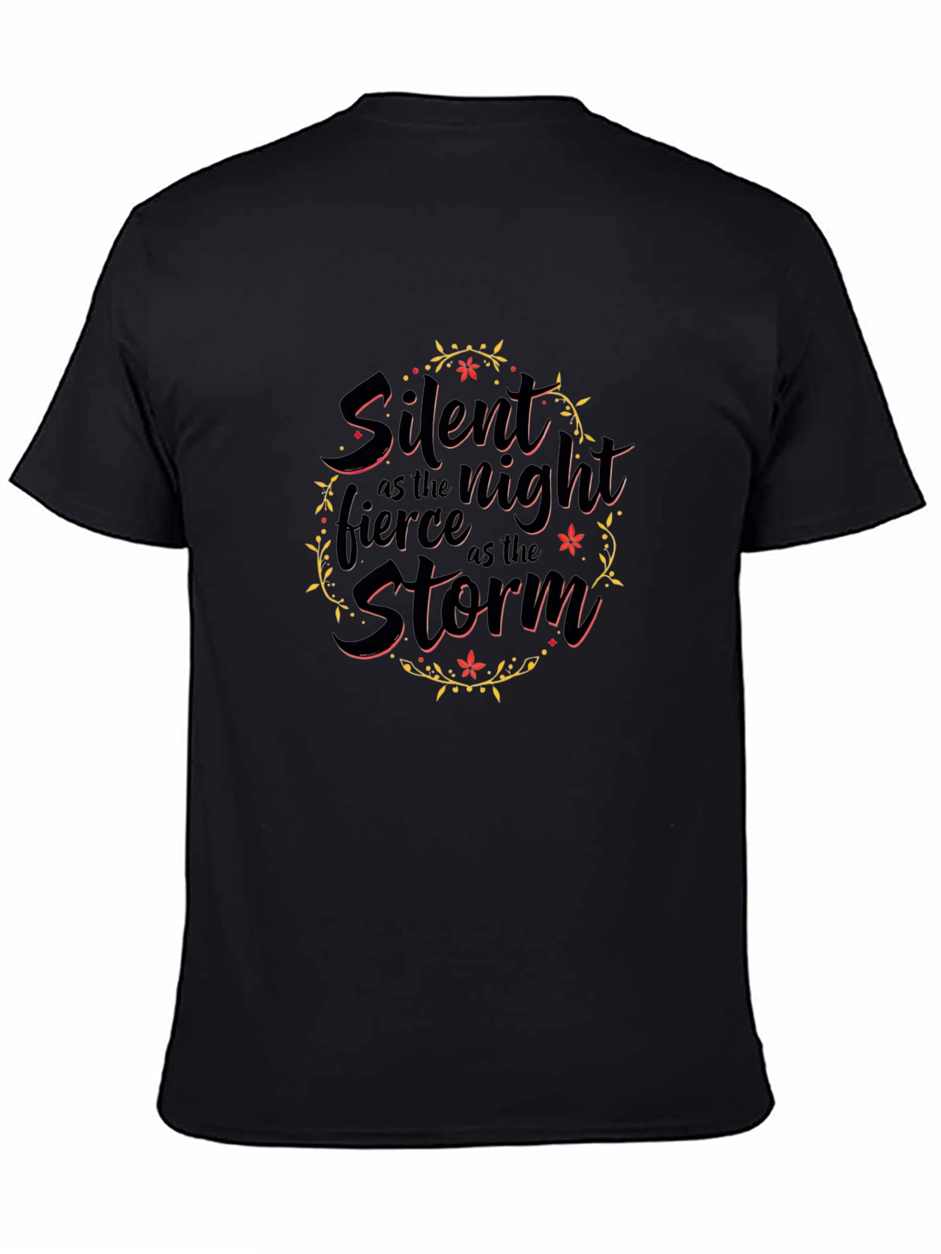 Silent Night Fierce Storm Black T-Shirt