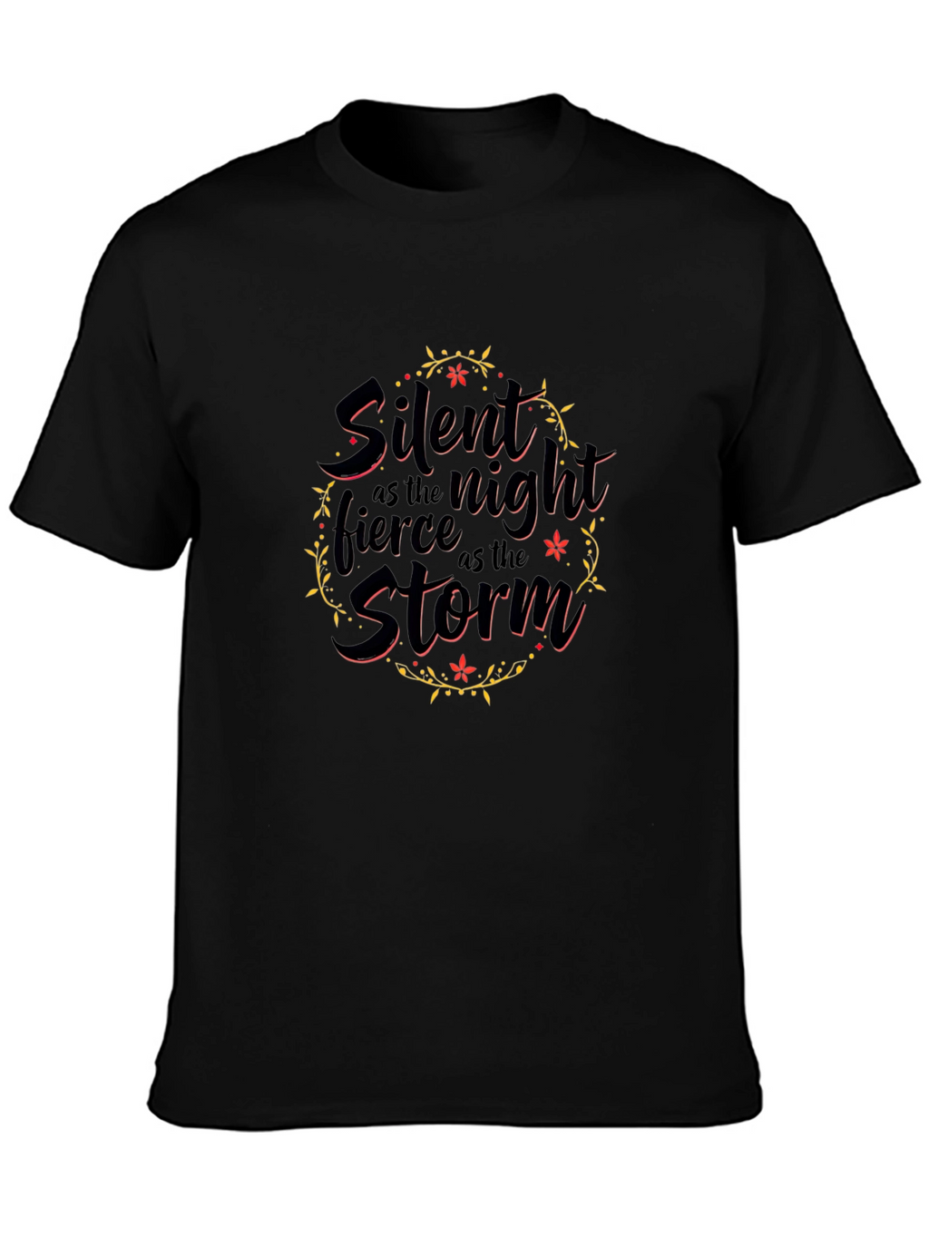 Silent Night Fierce Storm Black T-Shirt