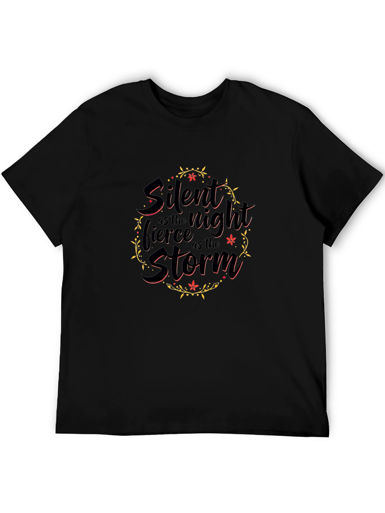 Silent Night Fierce Storm Black T-Shirt