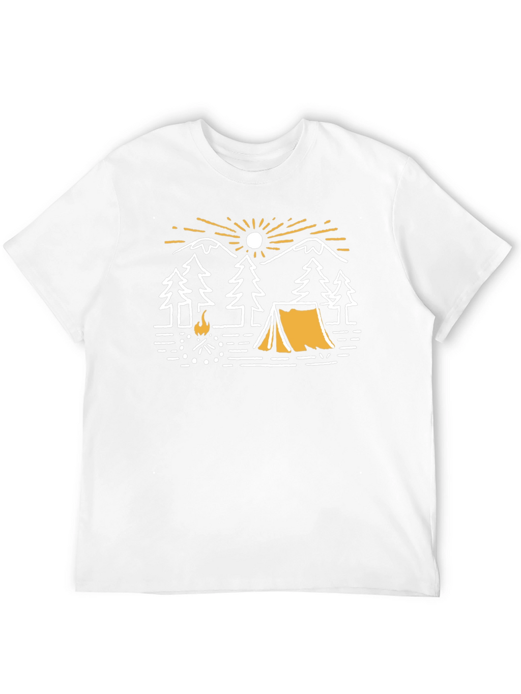 Camping Adventure Graphic T-Shirt - Black