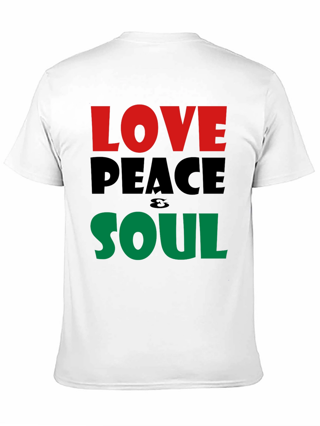 Love Peace Soul T-Shirt - Black Short Sleeve