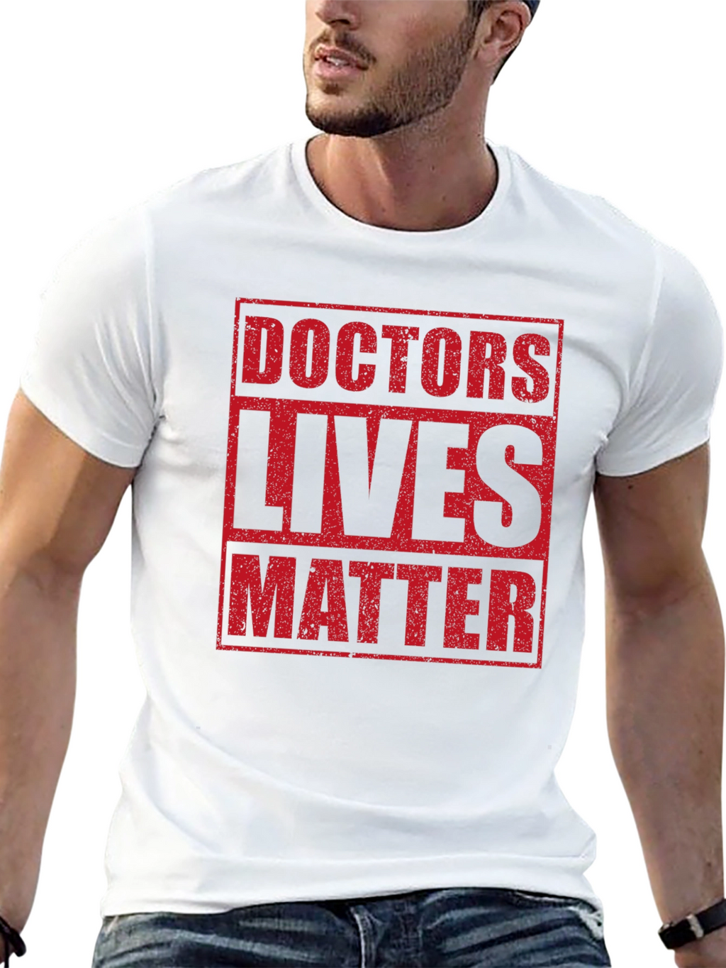 Doctors Lives Matter Graphic Tee - Black