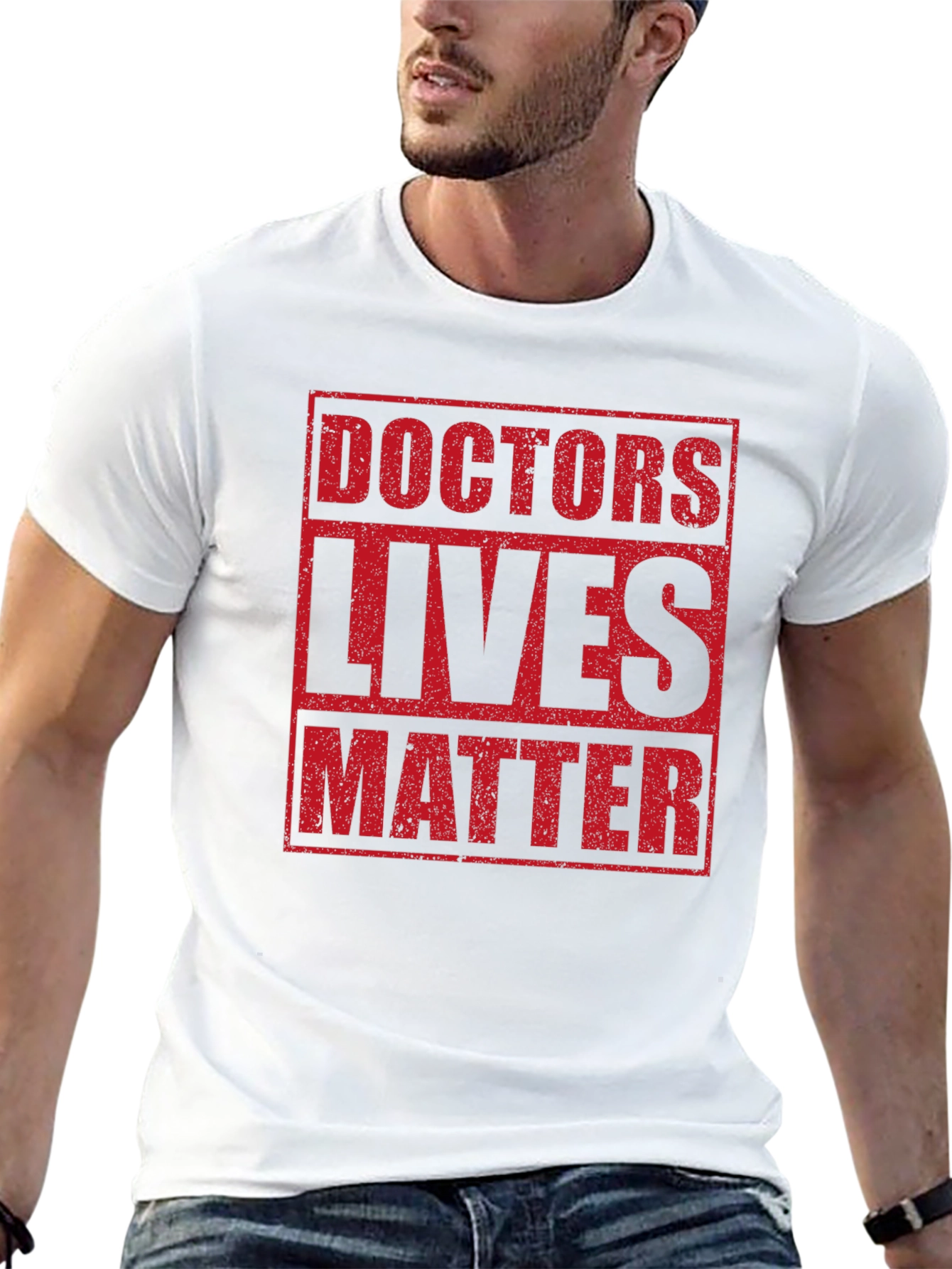 Doctors Lives Matter Graphic Tee - Black