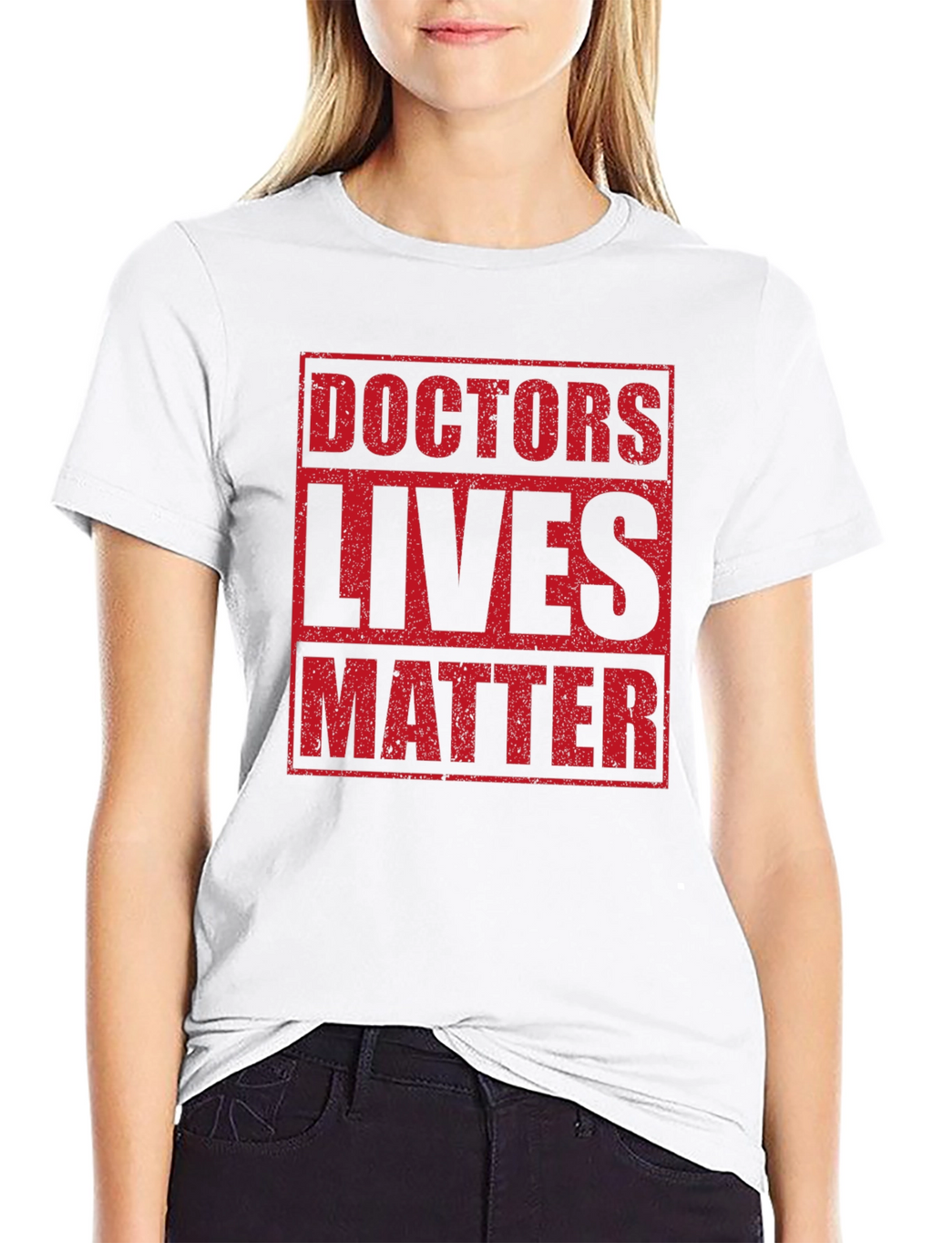 Doctors Lives Matter Graphic Tee - Black