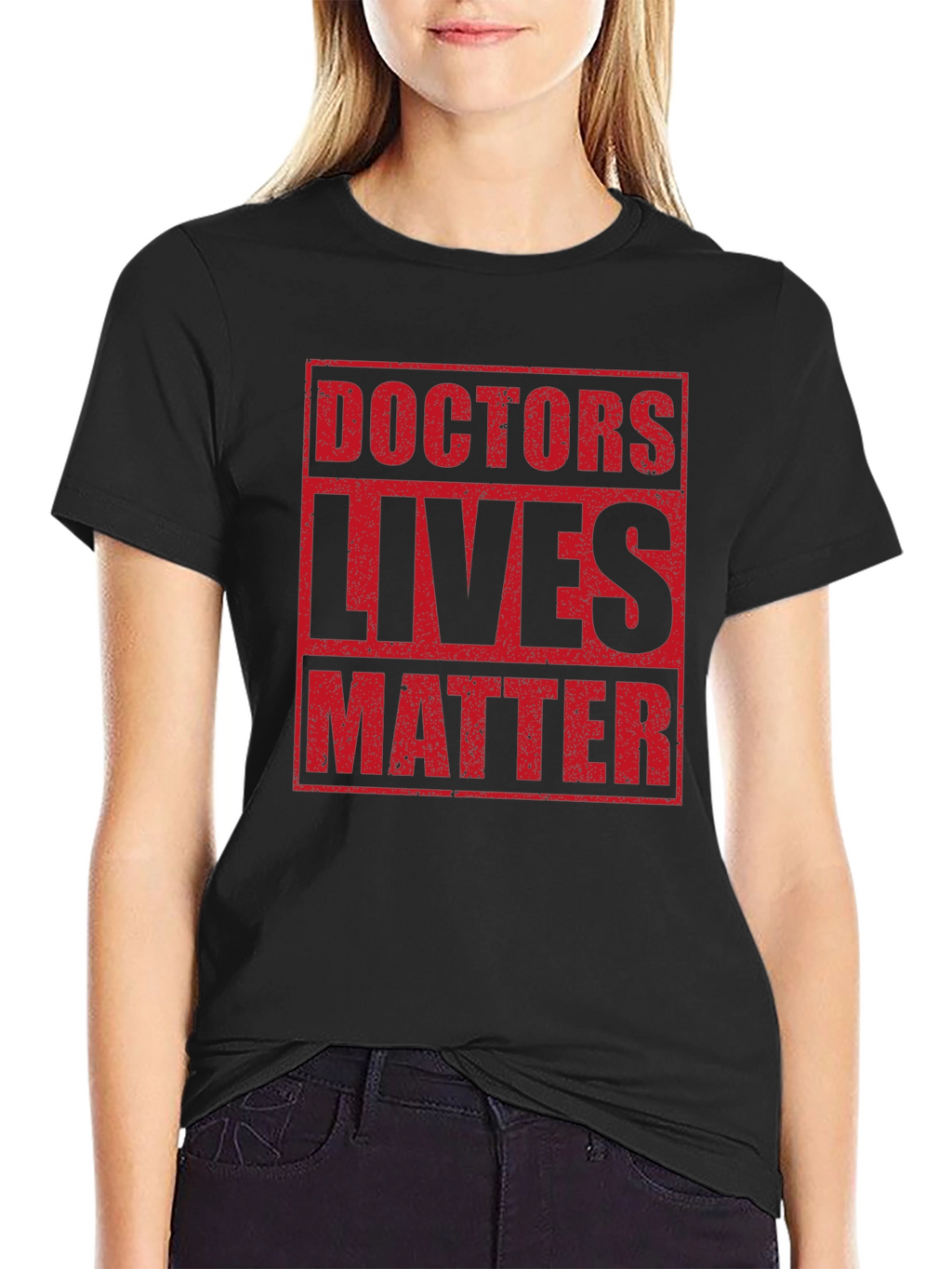 Doctors Lives Matter Graphic Tee - Black