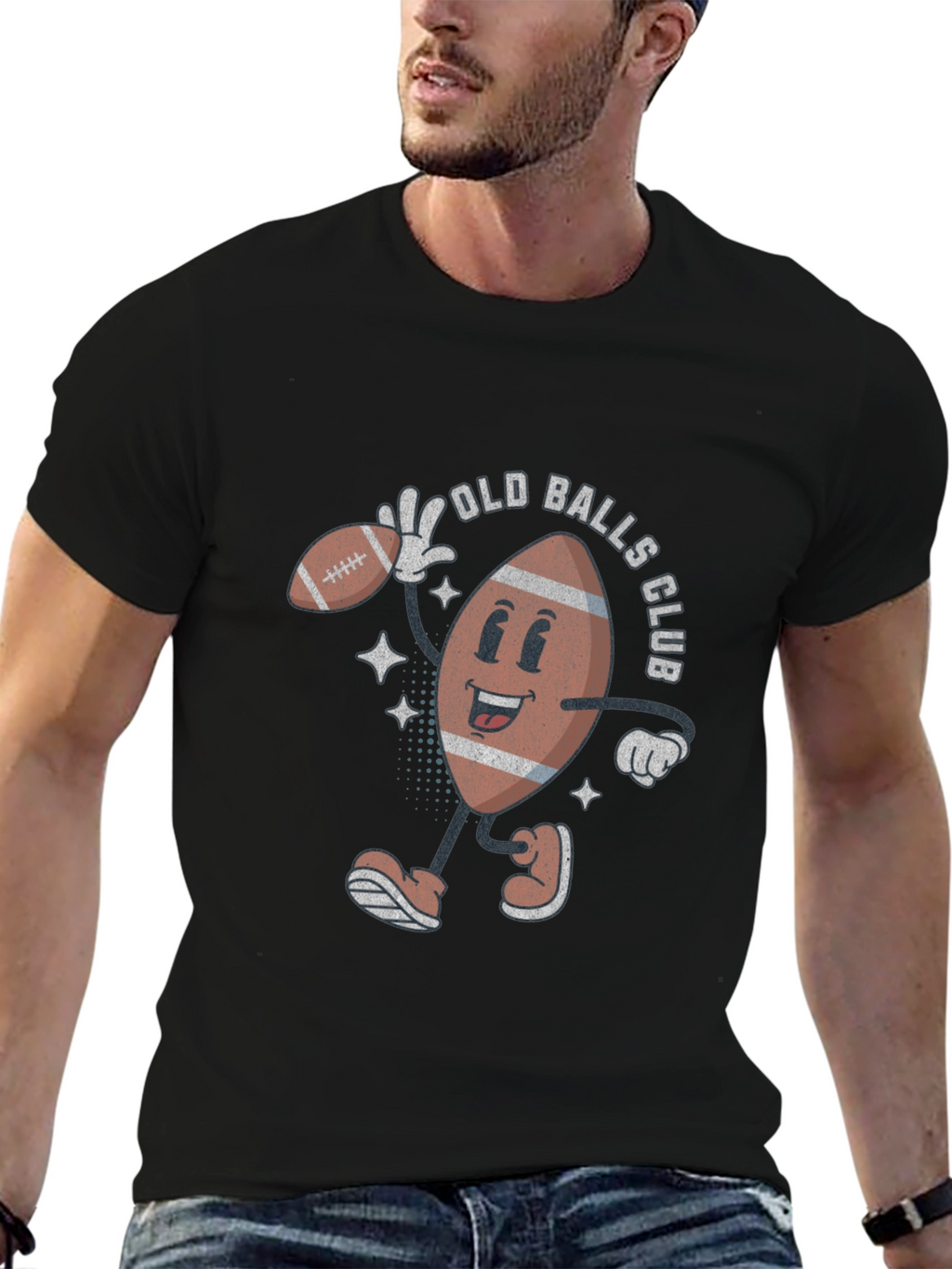 Old Balls Club Graphic T-Shirt - Retro Football Tee