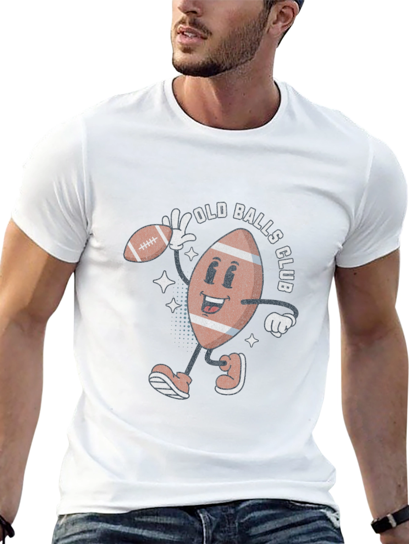 Old Balls Club Graphic T-Shirt - Retro Football Tee