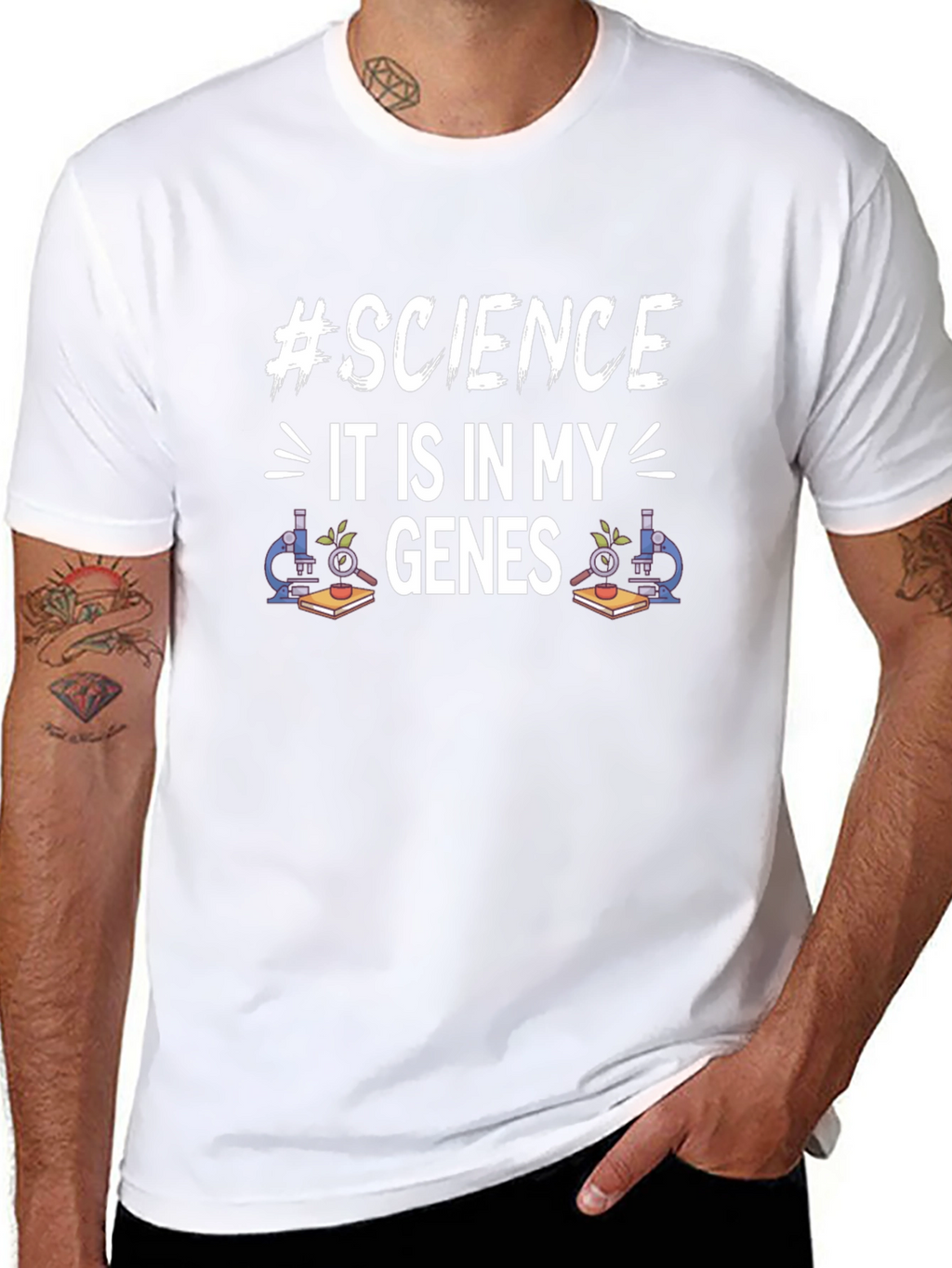 Science Genes T-Shirt - Black