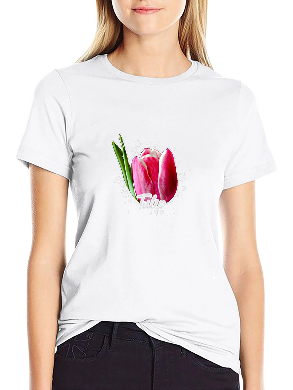 Tulip Flower Graphic T-Shirt