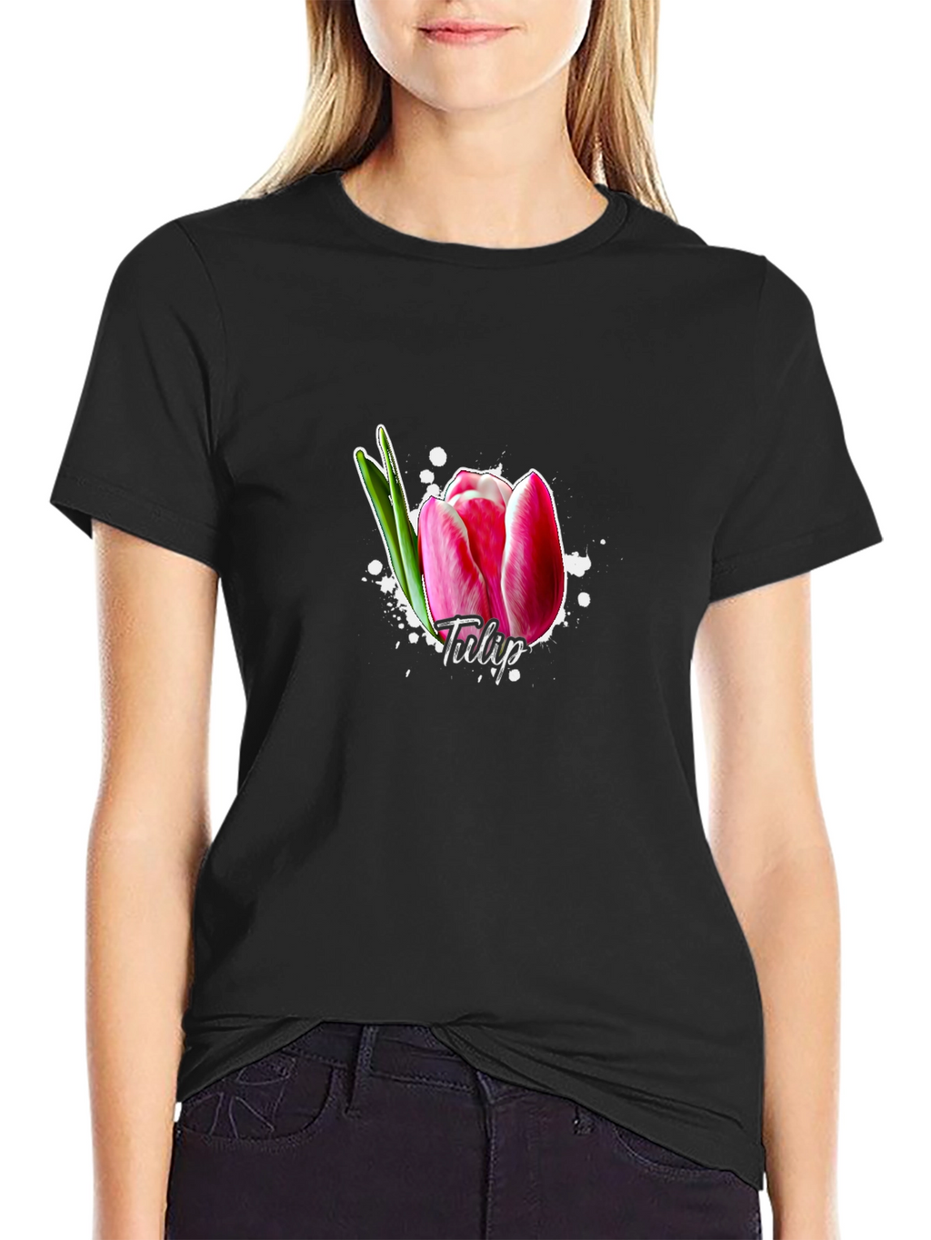 Tulip Flower Graphic T-Shirt