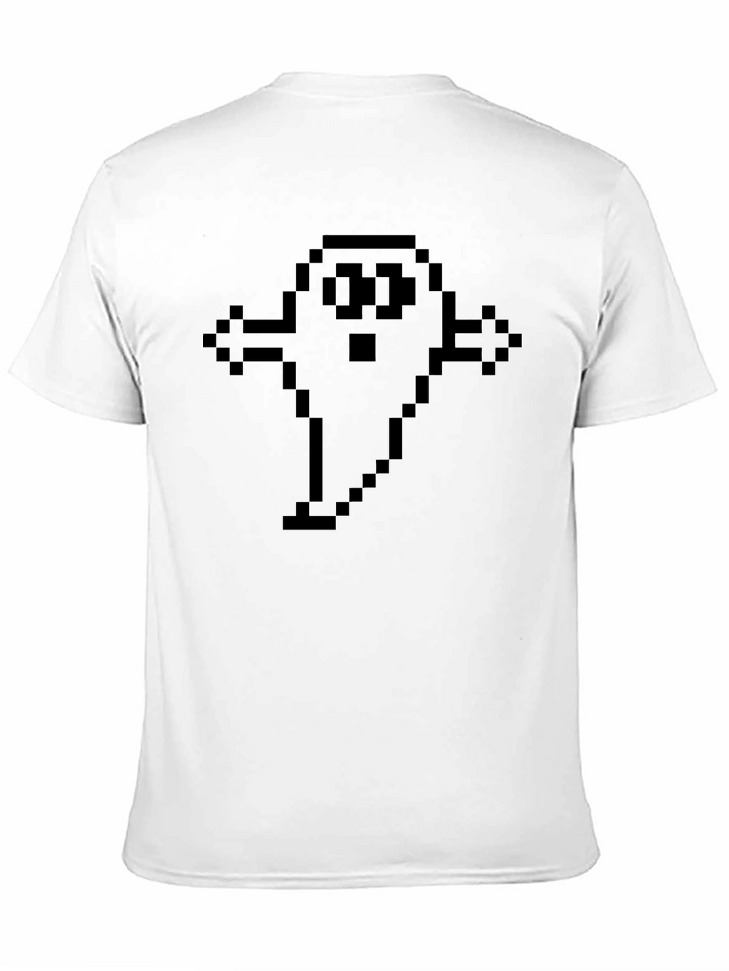 Pixel Ghost Graphic Tee - Retro Gaming Style
