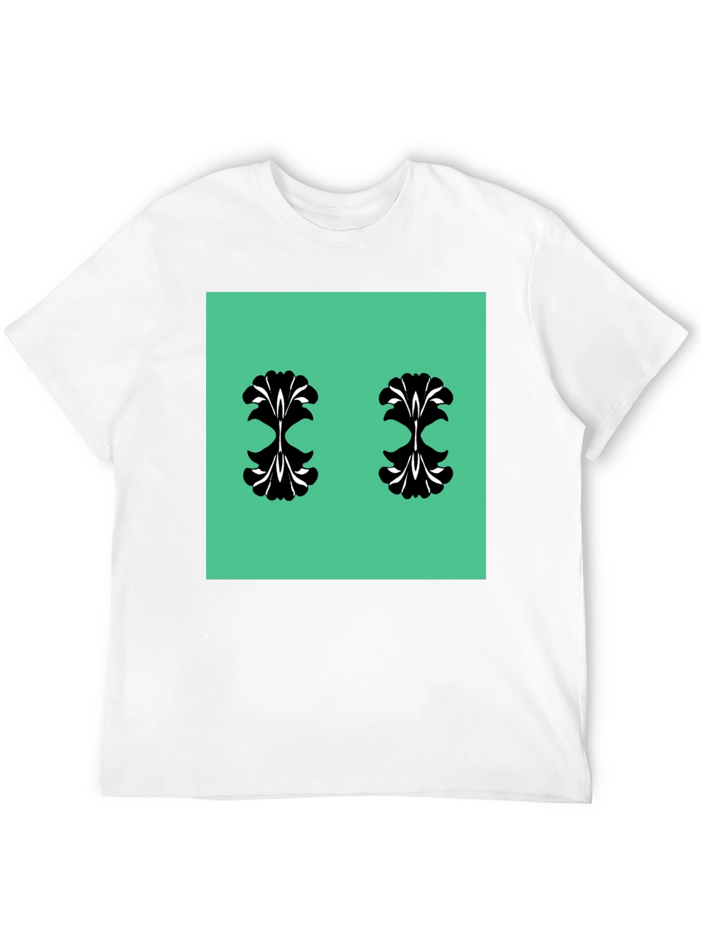 Unique Pattern Black T-Shirt