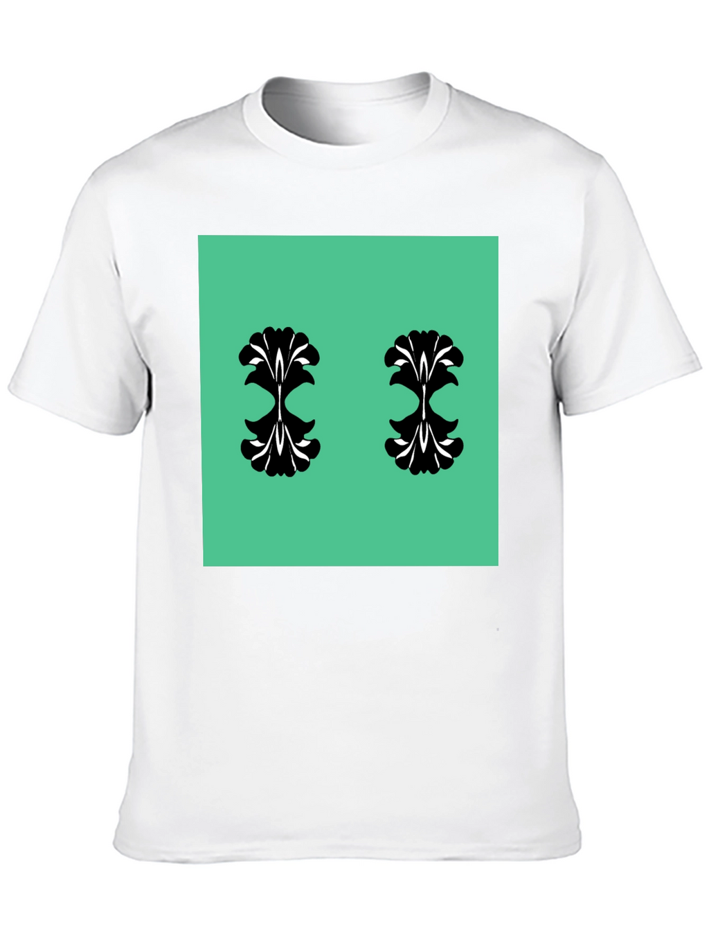 Unique Pattern Black T-Shirt
