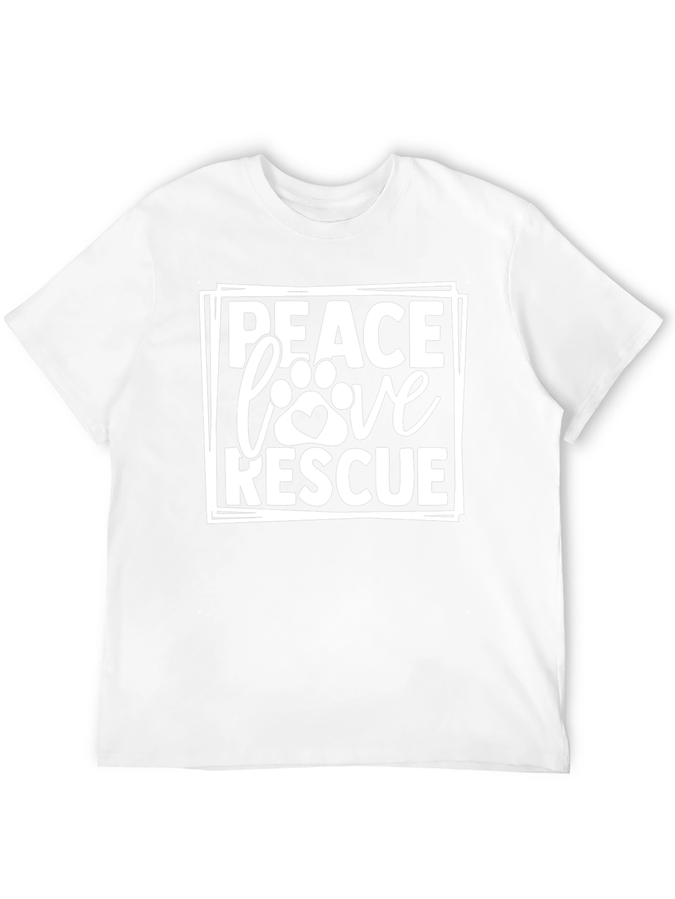 Peace Love Rescue Graphic Tee