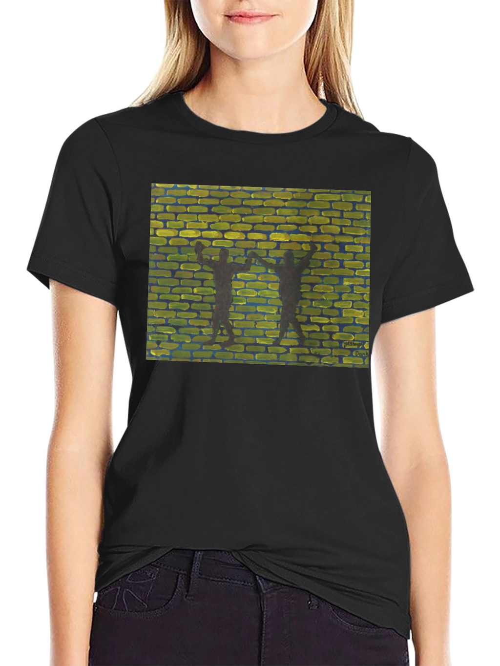 Brick Wall Dance Black T-Shirt