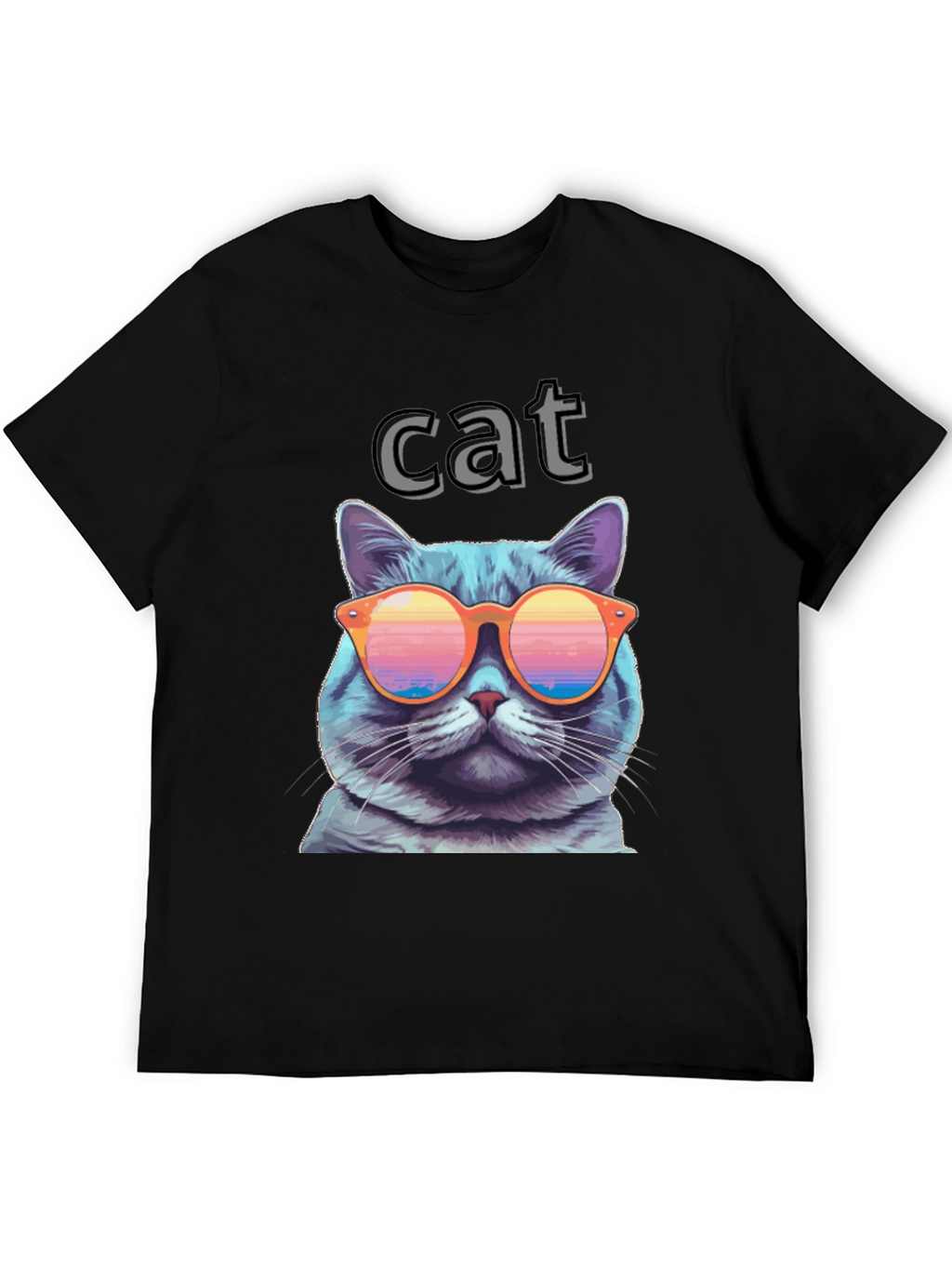 Cool Cat T-Shirt with Sunglasses - Fun Graphic Tee