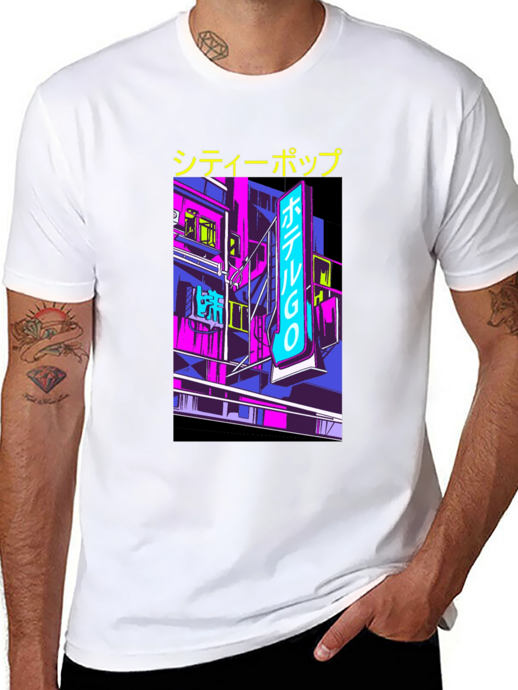 City Pop Graphic Tee - Retro Japanese Aesthetic T-Shirt