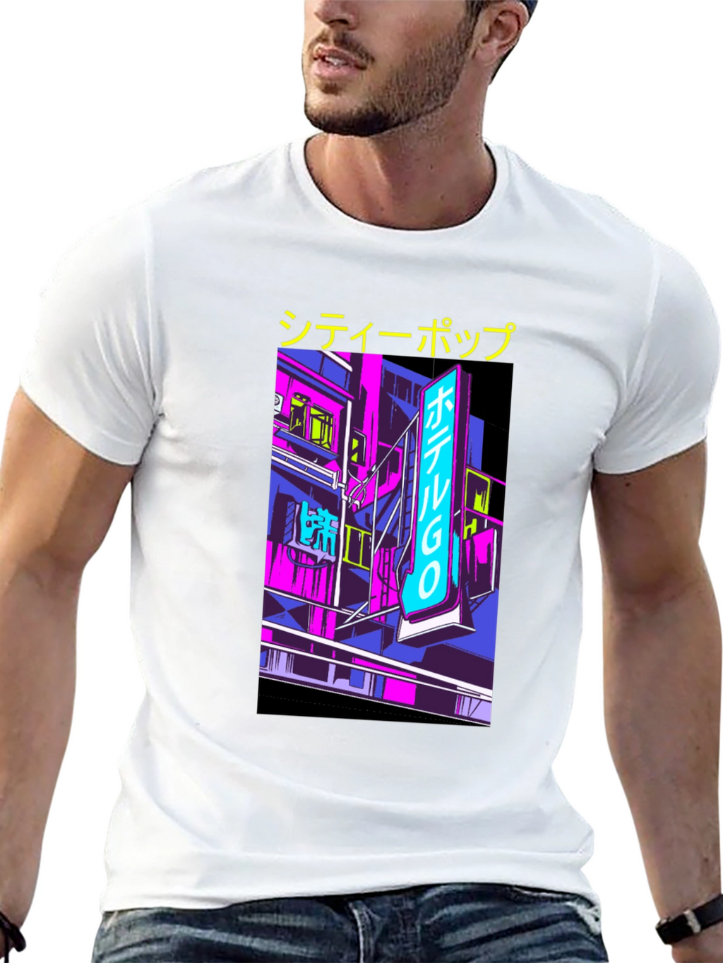 City Pop Graphic Tee - Retro Japanese Aesthetic T-Shirt