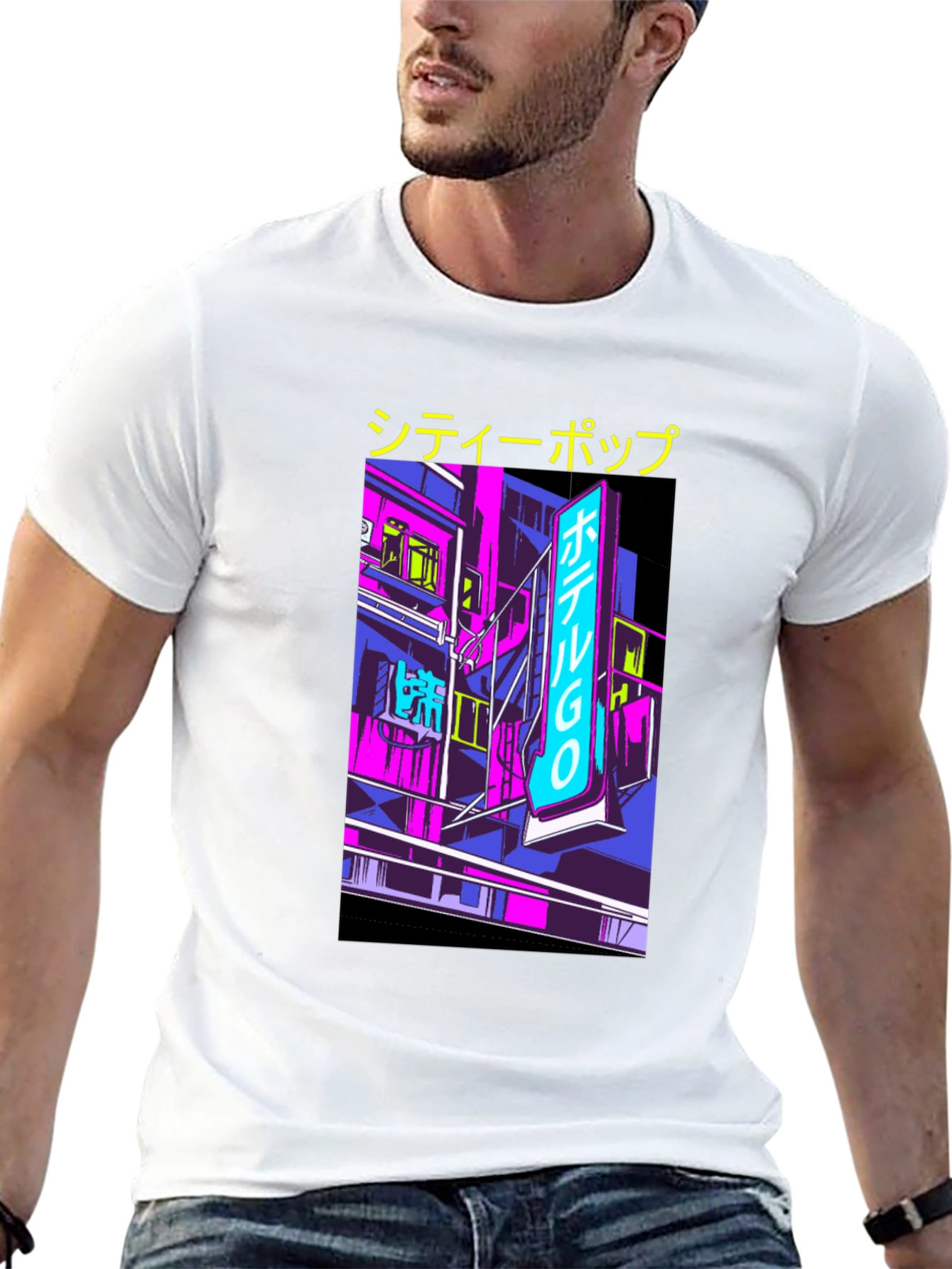 City Pop Graphic Tee - Retro Japanese Aesthetic T-Shirt