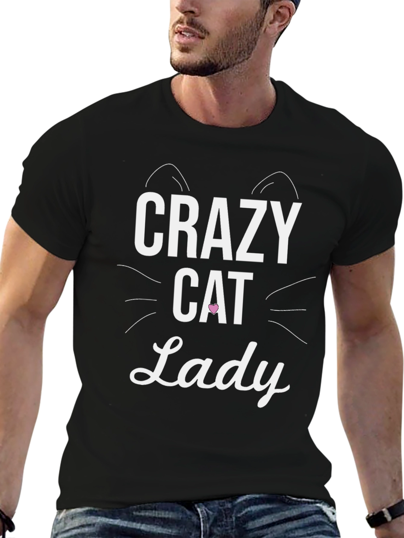 Crazy Cat Lady Graphic Tee - Novelty T-Shirt