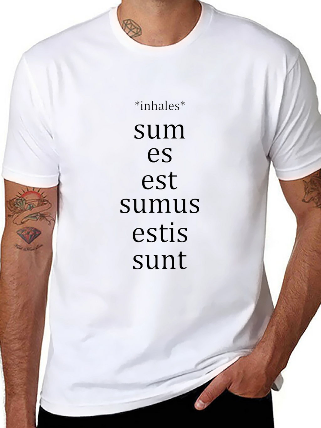 Latin Verb Conjugation T-Shirt - Grammar Humor Tee