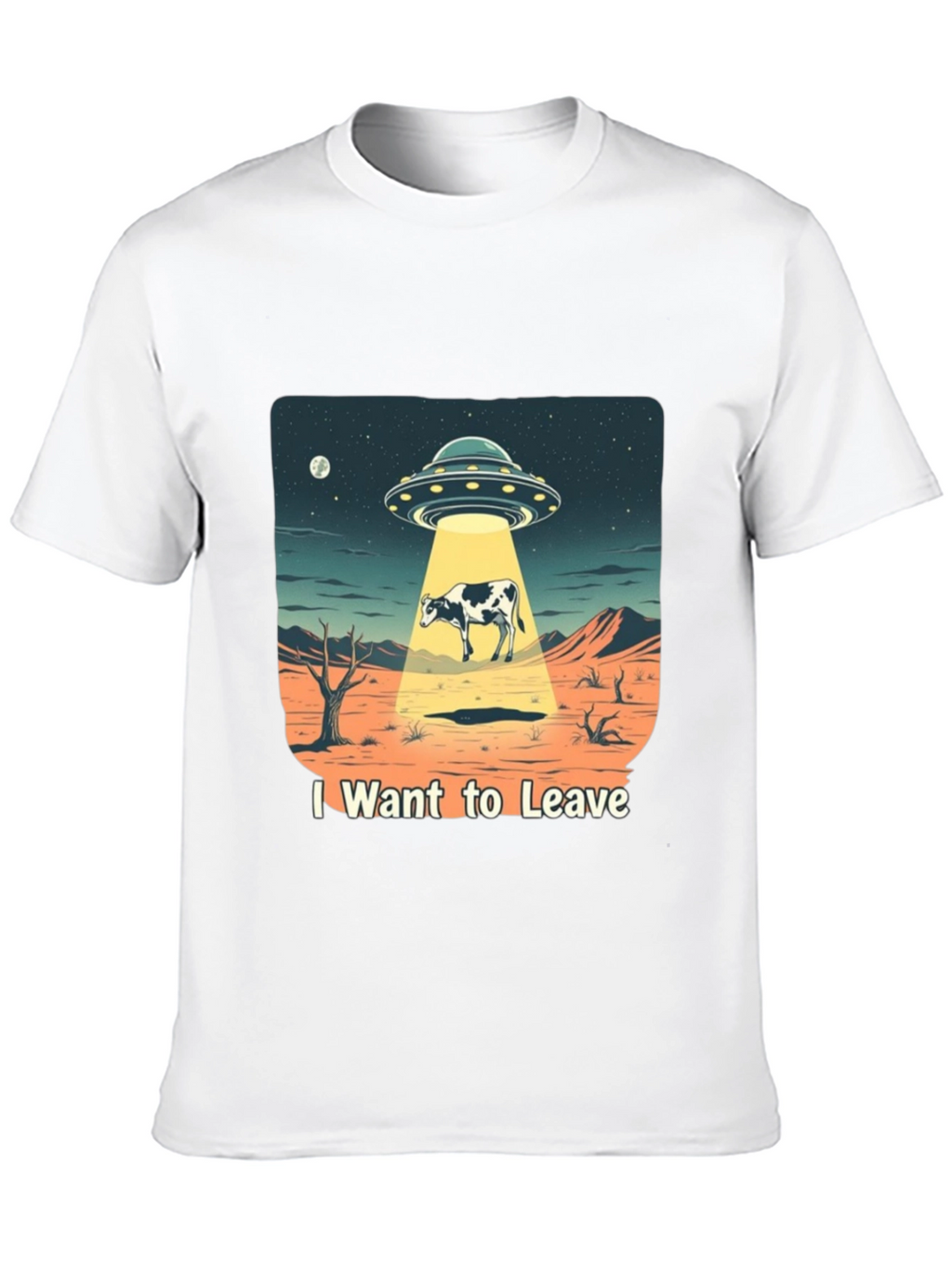 I Want to Leave Alien Cow T-Shirt