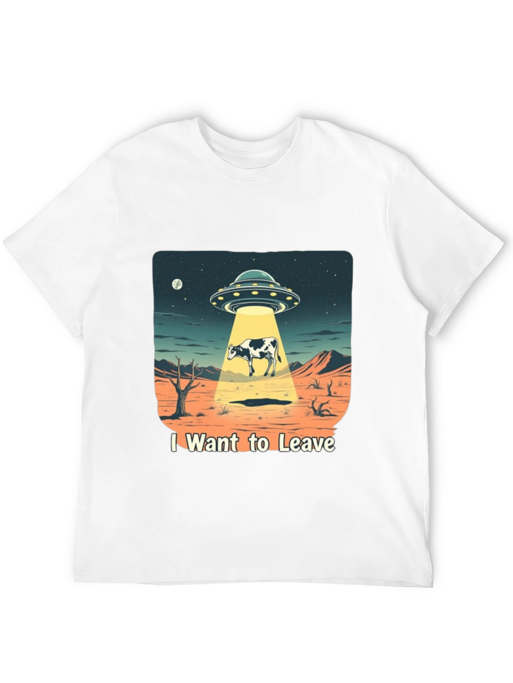 I Want to Leave Alien Cow T-Shirt