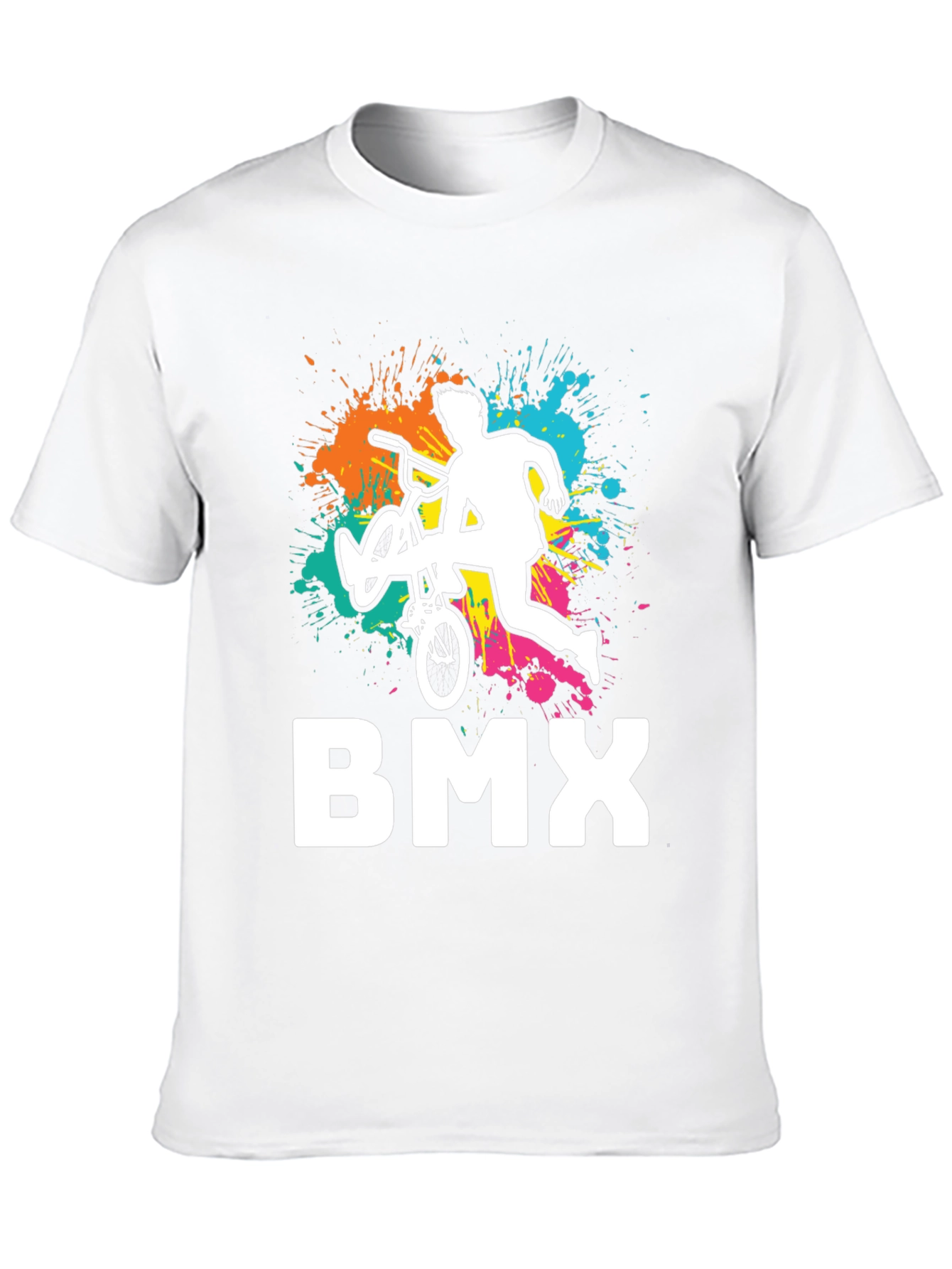 Cool BMX Rider Graphic Tee - Black Cotton T-Shirt