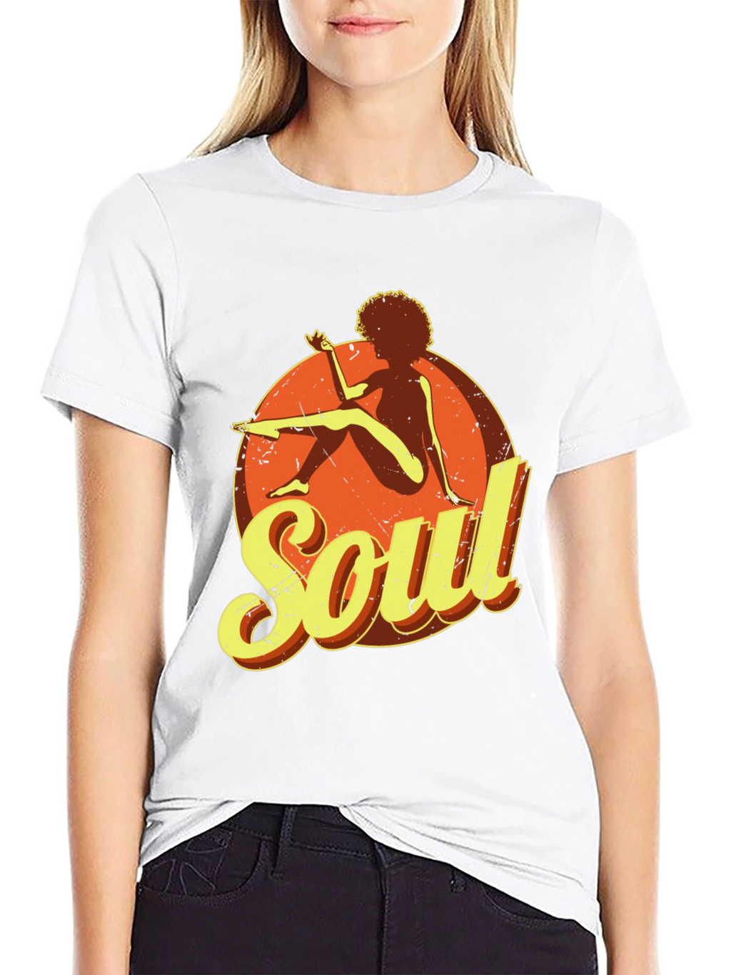 Soul Graphic T-Shirt - Retro Style Black Tee