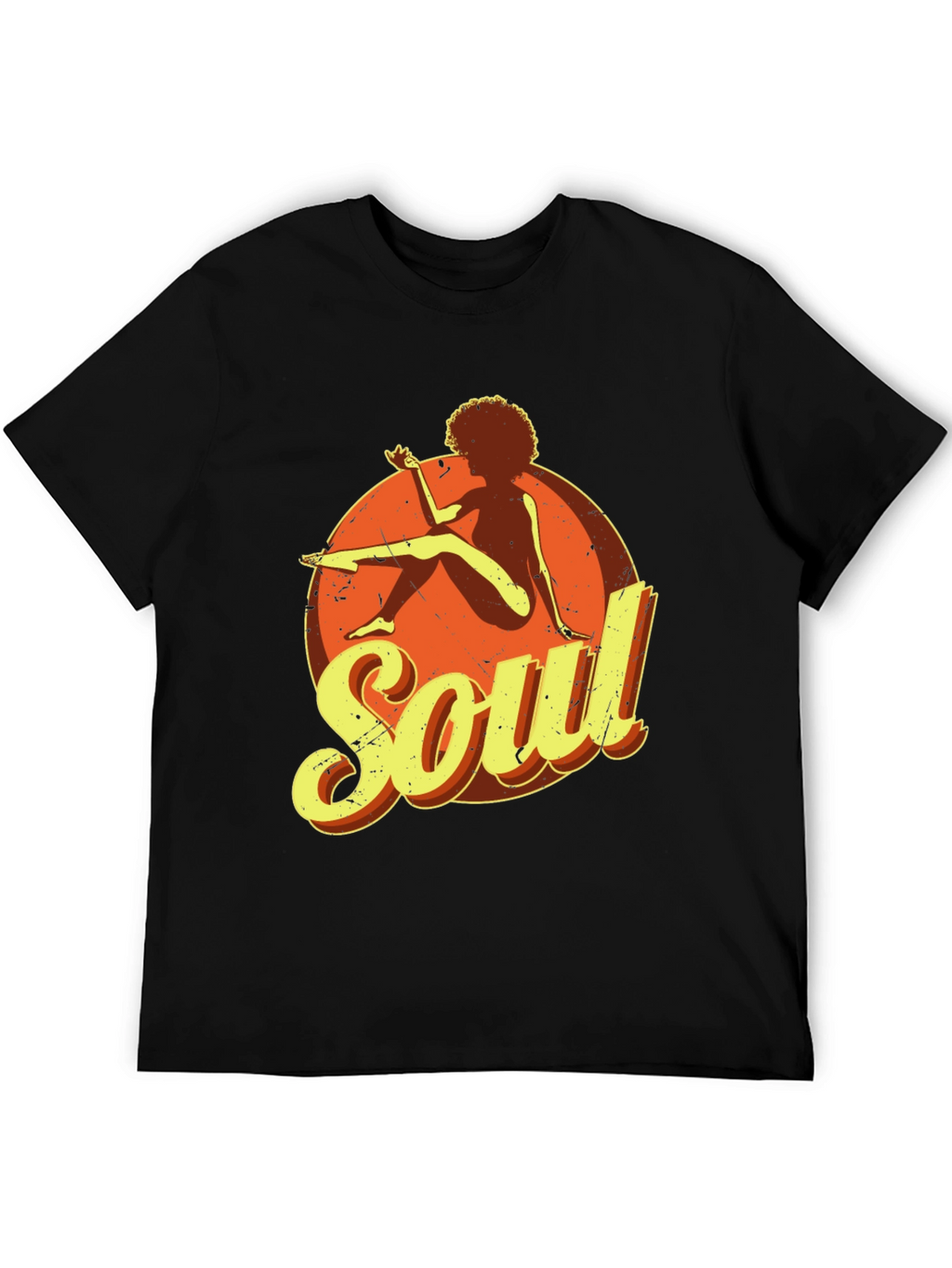 Soul Graphic T-Shirt - Retro Style Black Tee