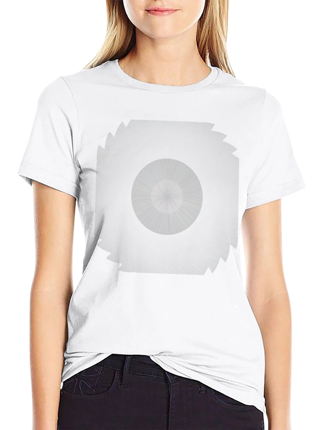 Abstract Graphic Black Tee