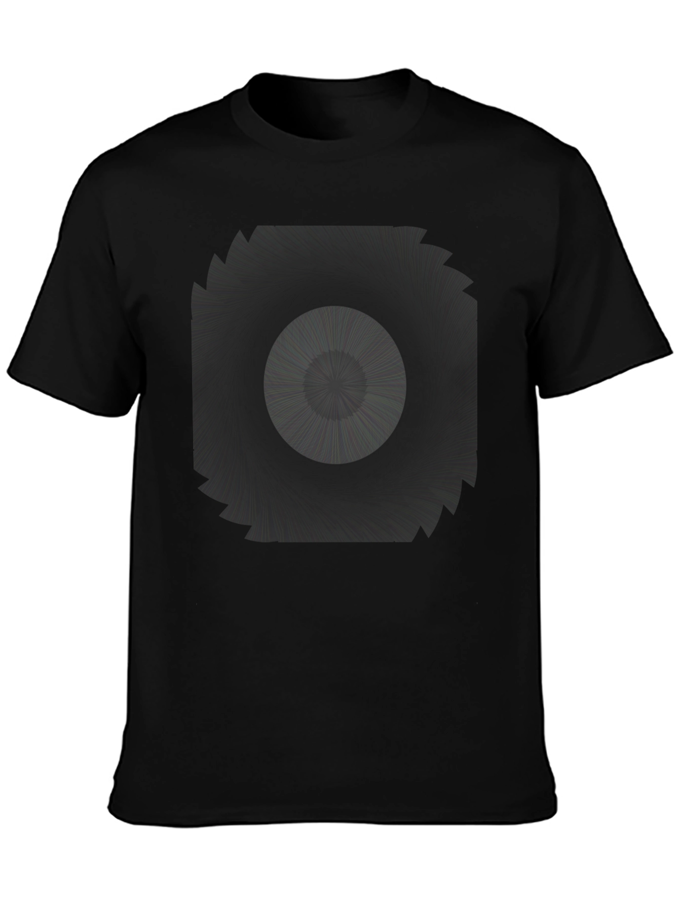Abstract Graphic Black Tee