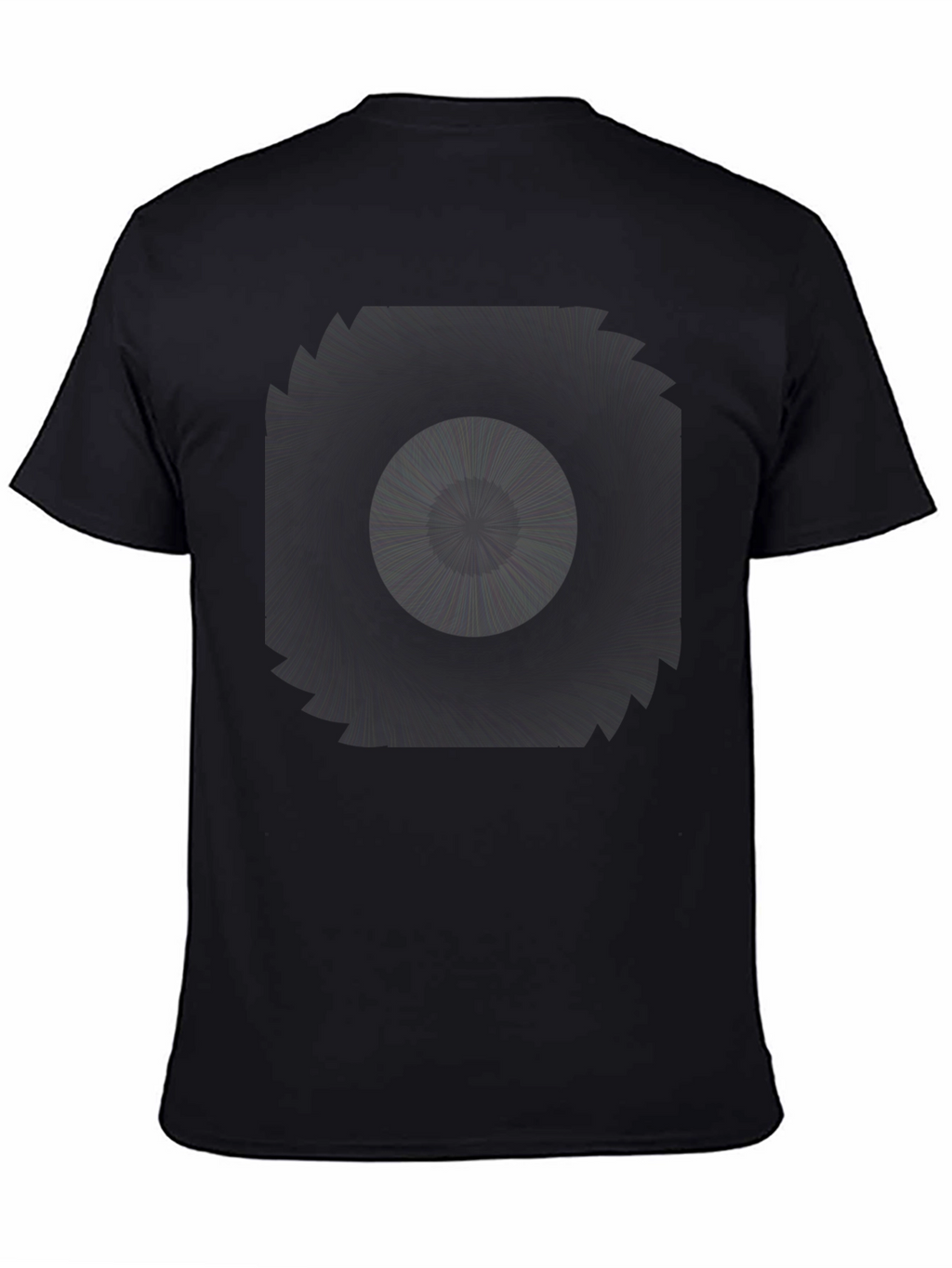 Abstract Graphic Black Tee