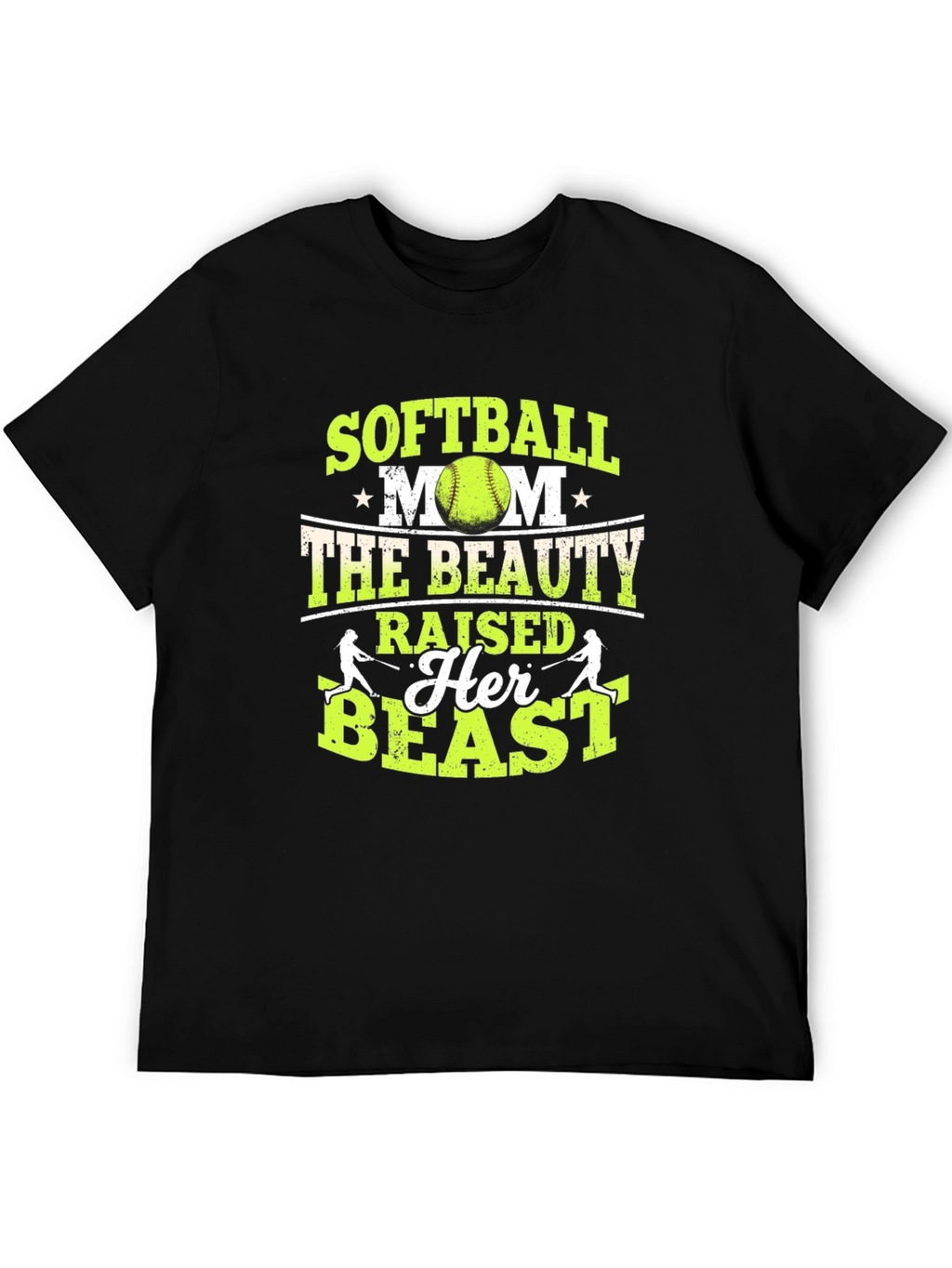 Softball Mom T-Shirt: Beauty Raised a Beast!