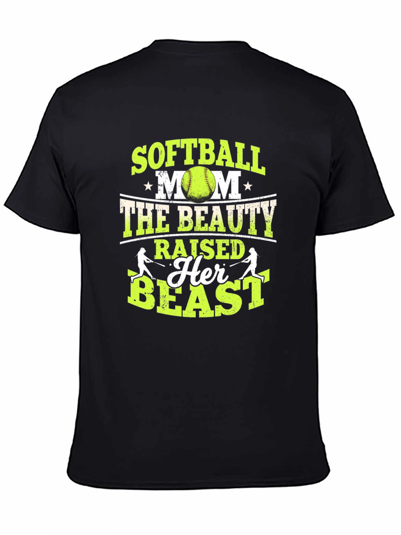 Softball Mom T-Shirt: Beauty Raised a Beast!