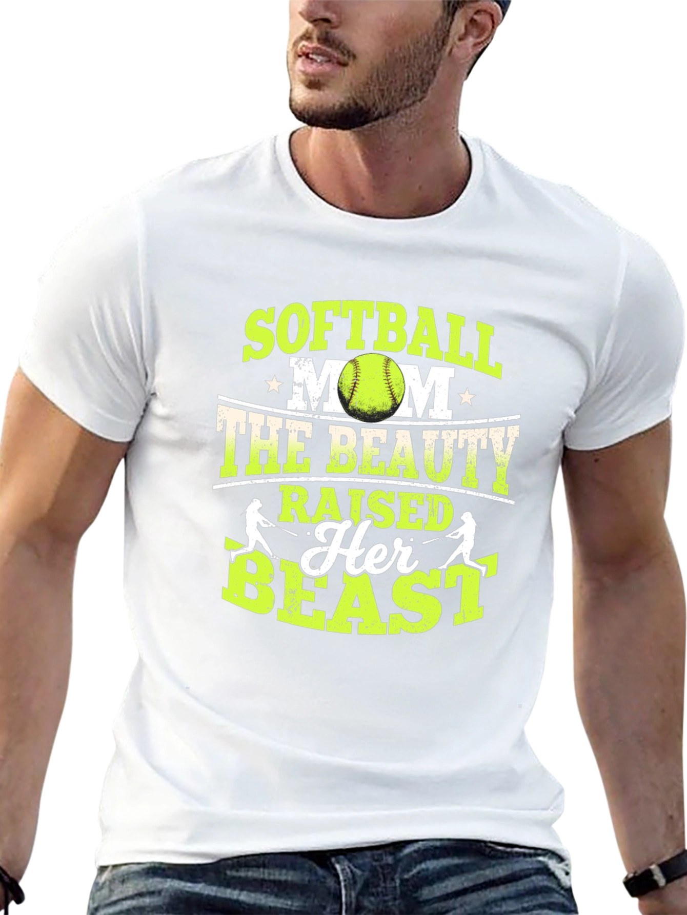Softball Mom T-Shirt: Beauty Raised a Beast!