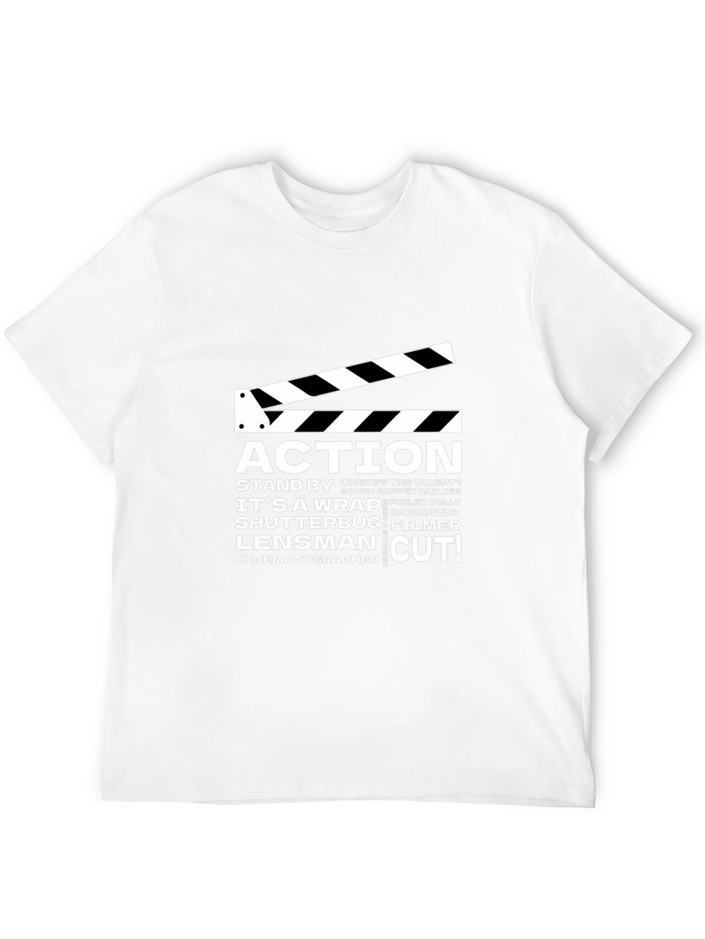 Movie Crew Black Graphic Tee