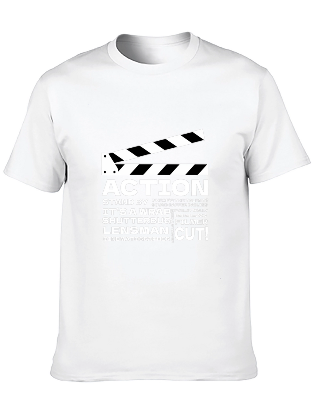 Movie Crew Black Graphic Tee