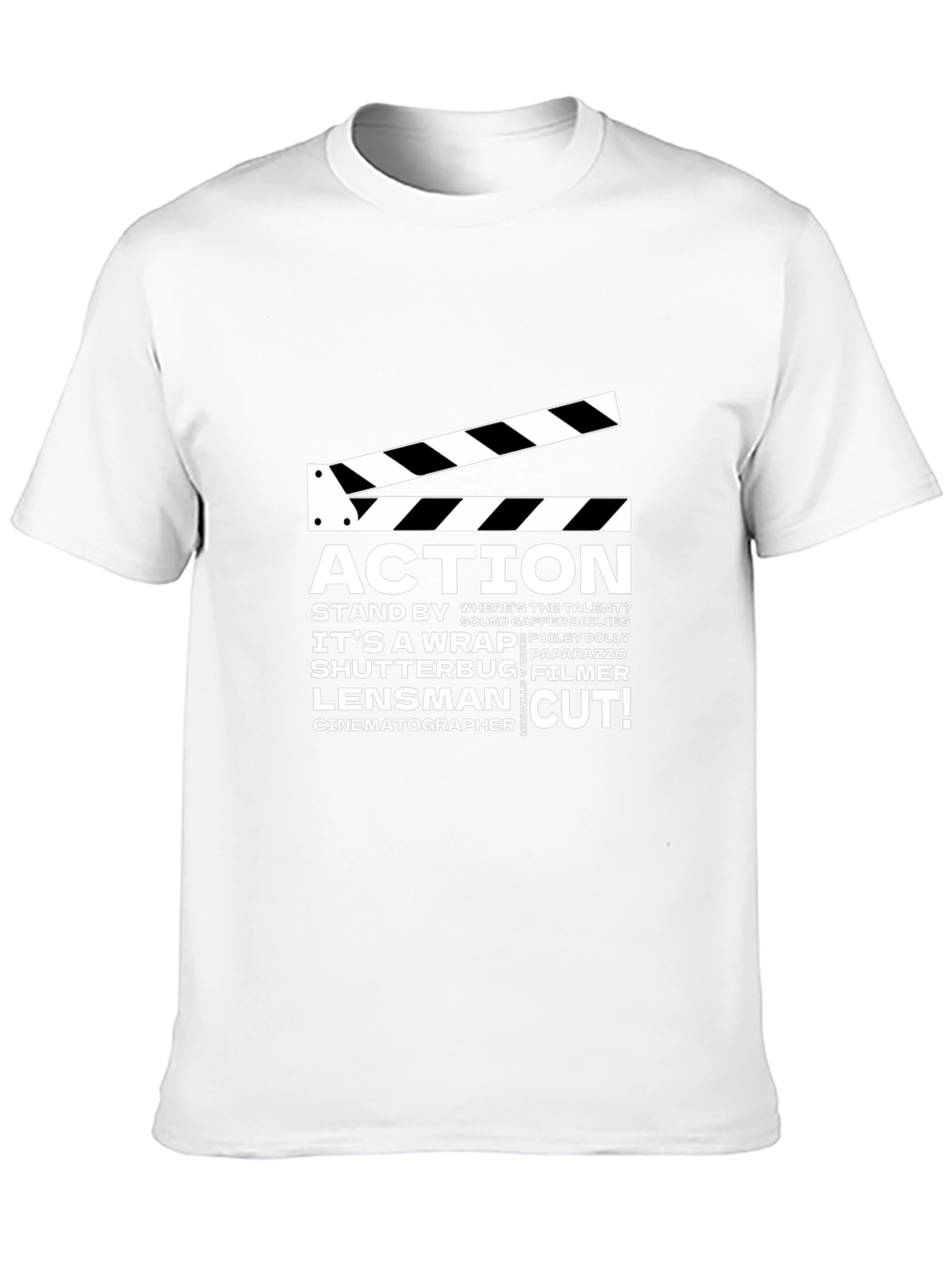 Movie Crew Black Graphic Tee