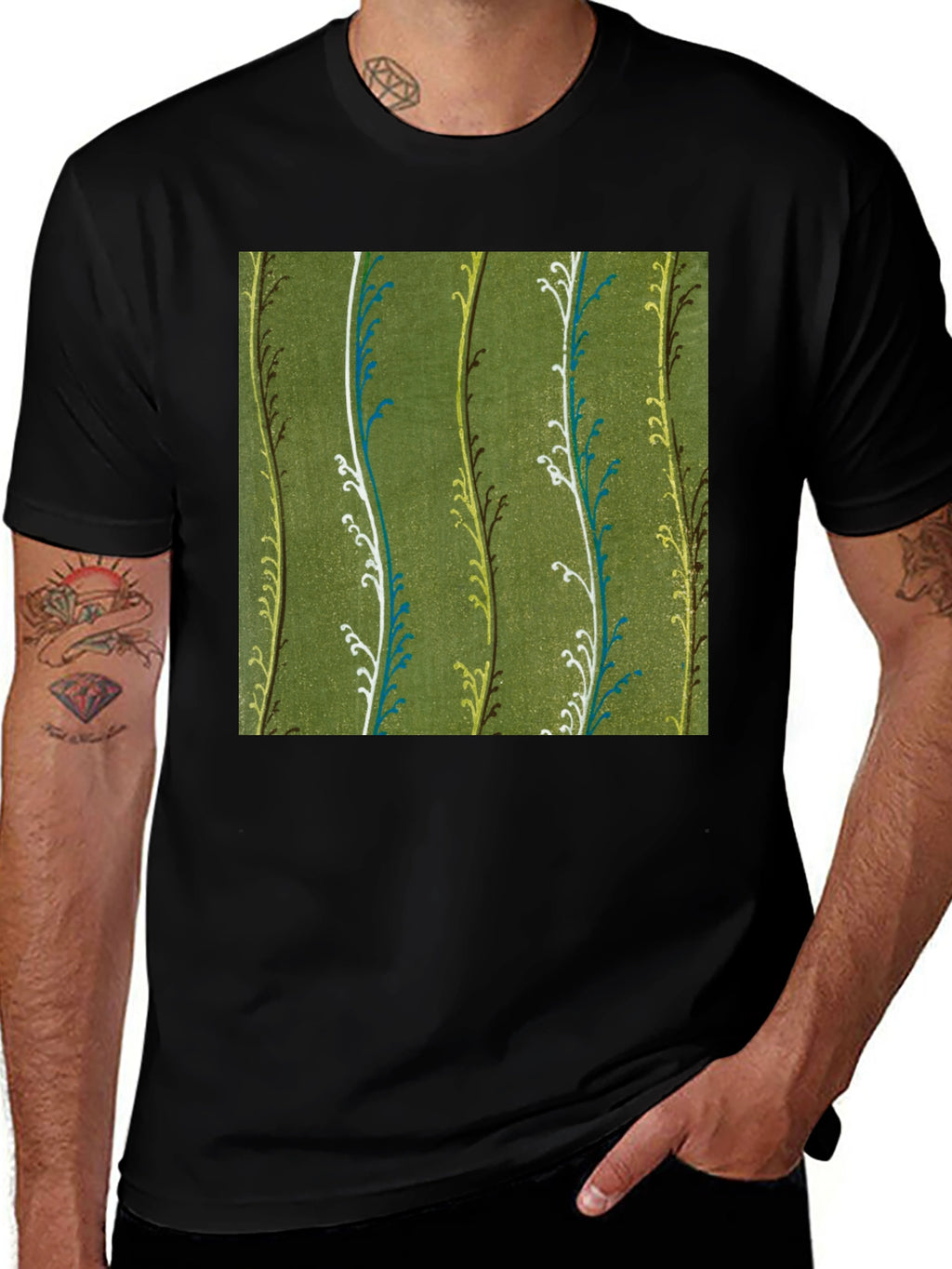 Floral Vine Pattern Tee