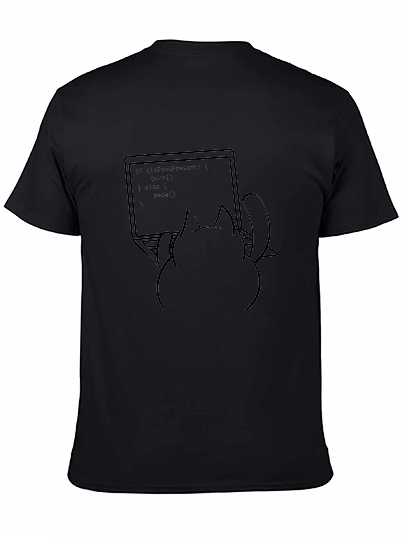 Cat Coder T-Shirt - Funny Programming Tee