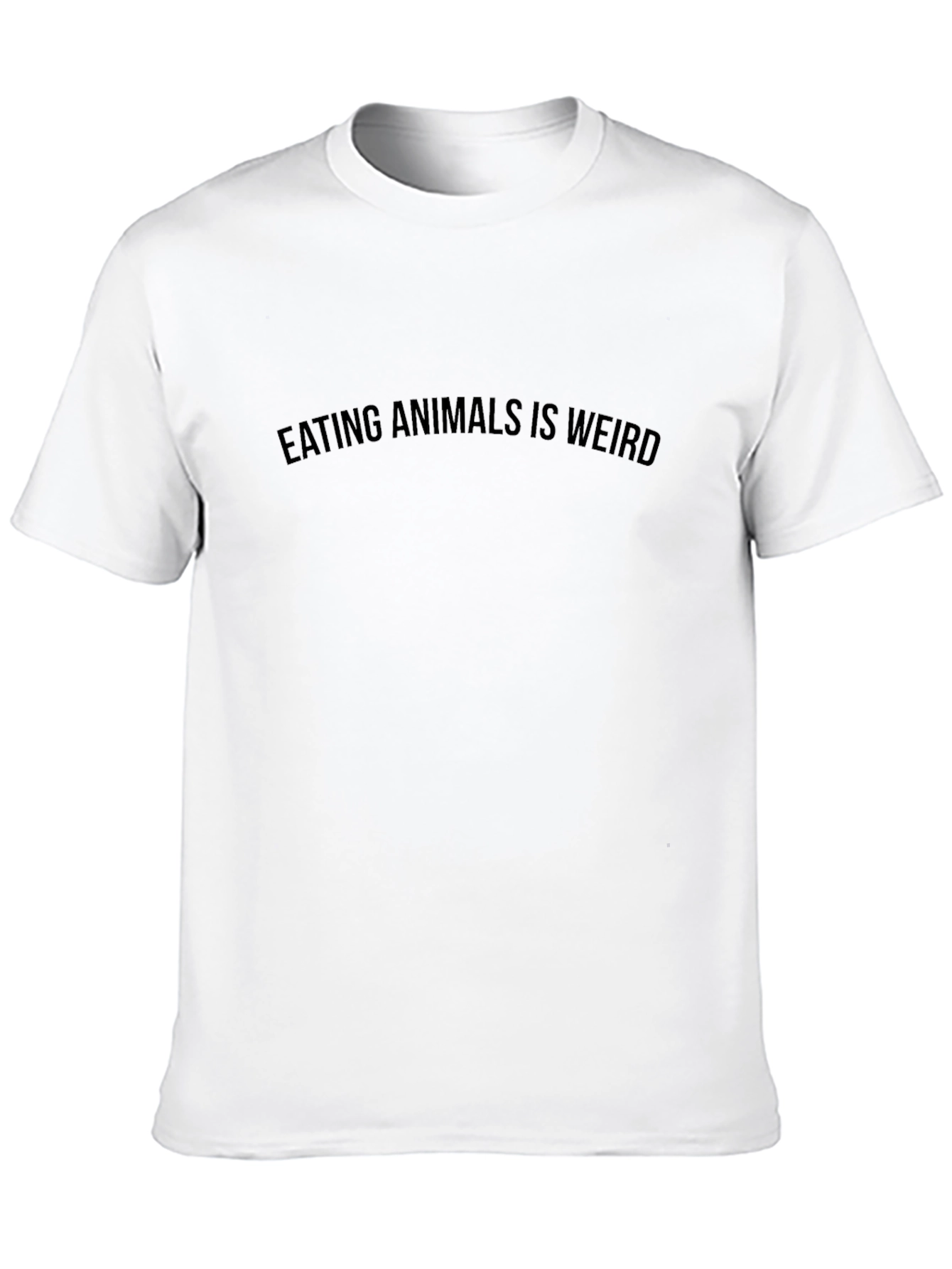 Eating Animals is Weird Black T-Shirt