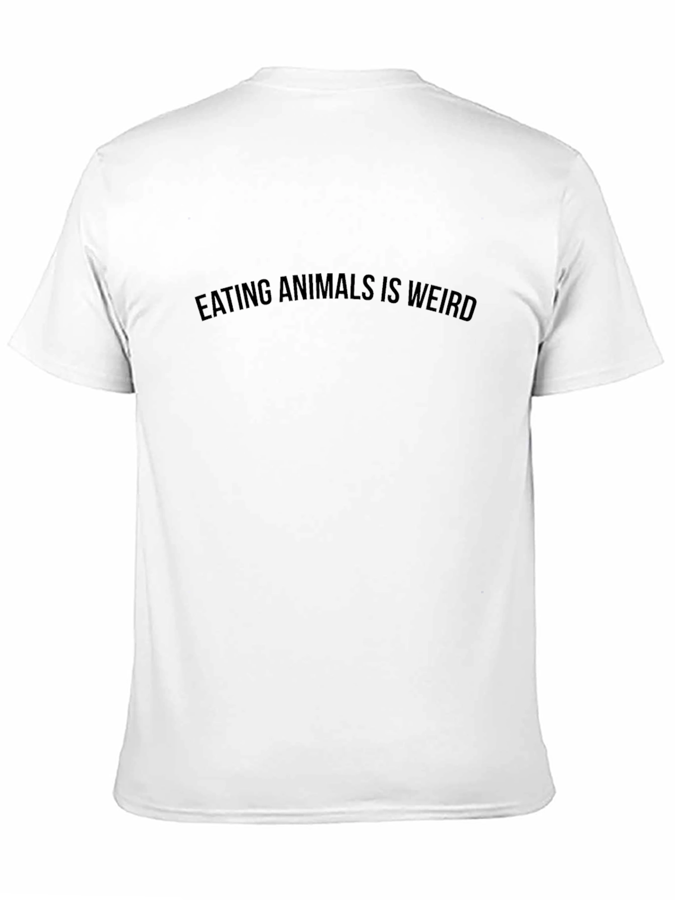 Eating Animals is Weird Black T-Shirt